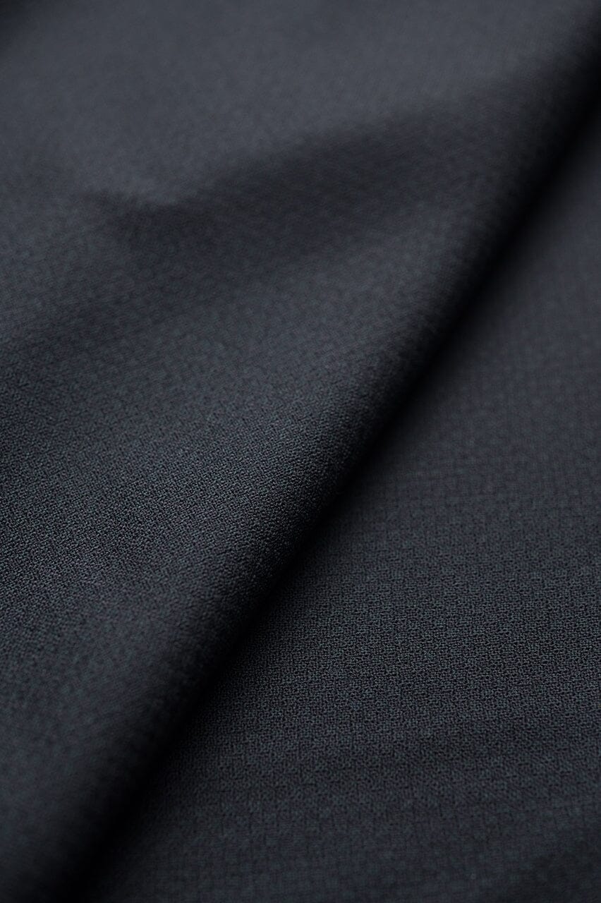 Vintage Suit Fabrics-BARCLAYS V23041 Dark Green & Black Bird's Eye Wool Suiting -2.8m