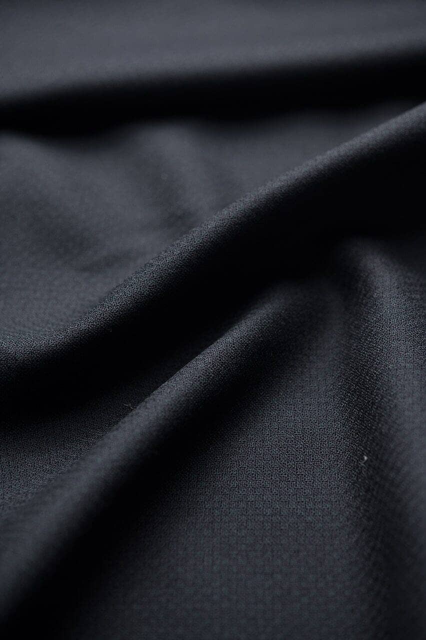 Vintage Suit Fabrics-BARCLAYS V23041 Dark Green & Black Bird's Eye Wool Suiting -2.8m