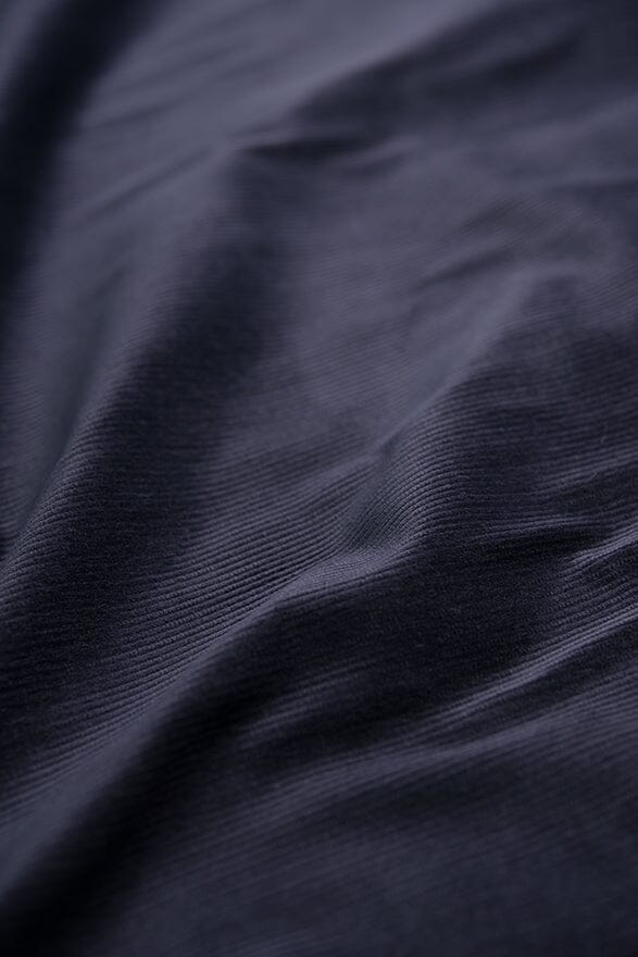 Modern Suit Fabrics-Brisbane Moss Navy 14 Wale Stretch Corduroy