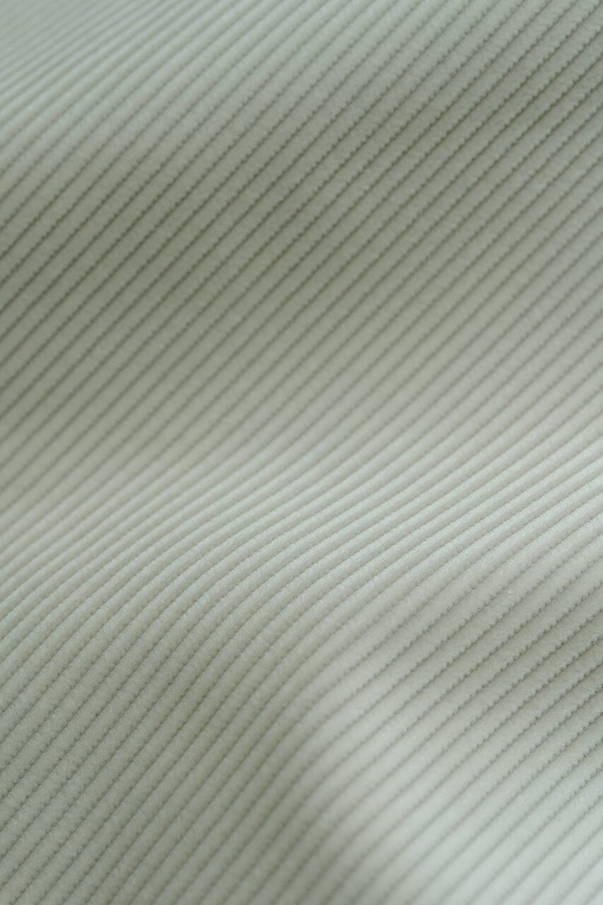 LaGondola Suit Fabric-Brisbane Moss T3802 Brisbane Moss 10 Wale Ivory Cotton Corduroy