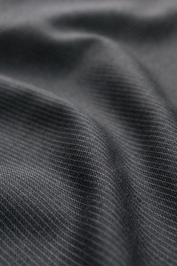 Vintage Suit Fabrics-Charles Sowden V20504 Charcoal Stripe Suiting - 2.6m
