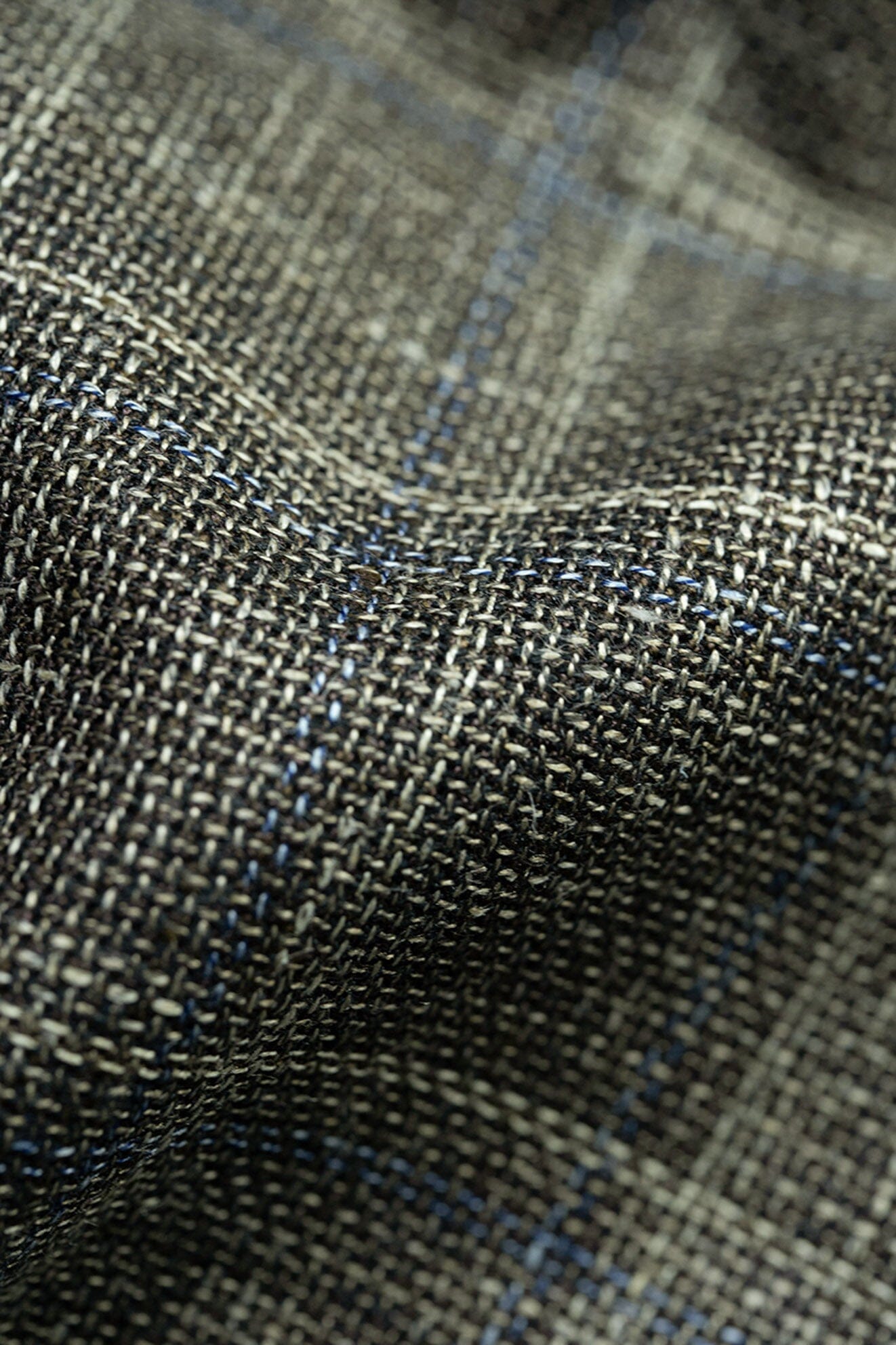 LaGondola Suit Fabric-E.Thomas GC50126 E.Thomas Brown & Plaid Jacketing