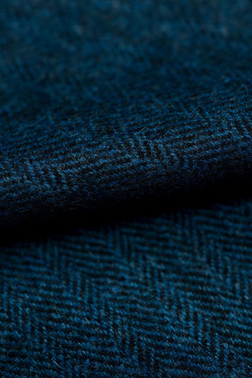 LaGondola Suit Fabric-E.Thomas GC50325 E.Thomas Wool Cashmere Jacketing-Blue HRB