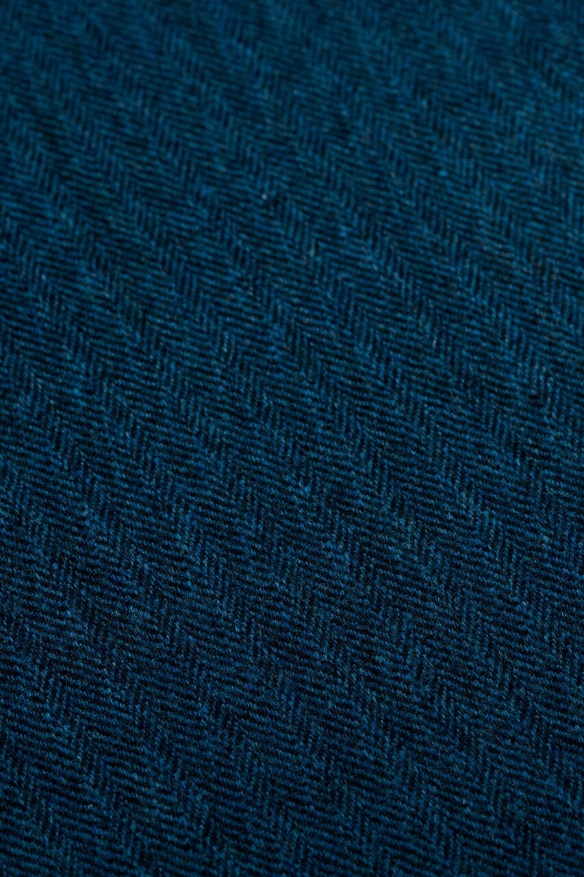 LaGondola Suit Fabric-E.Thomas GC50325 E.Thomas Wool Cashmere Jacketing-Blue HRB