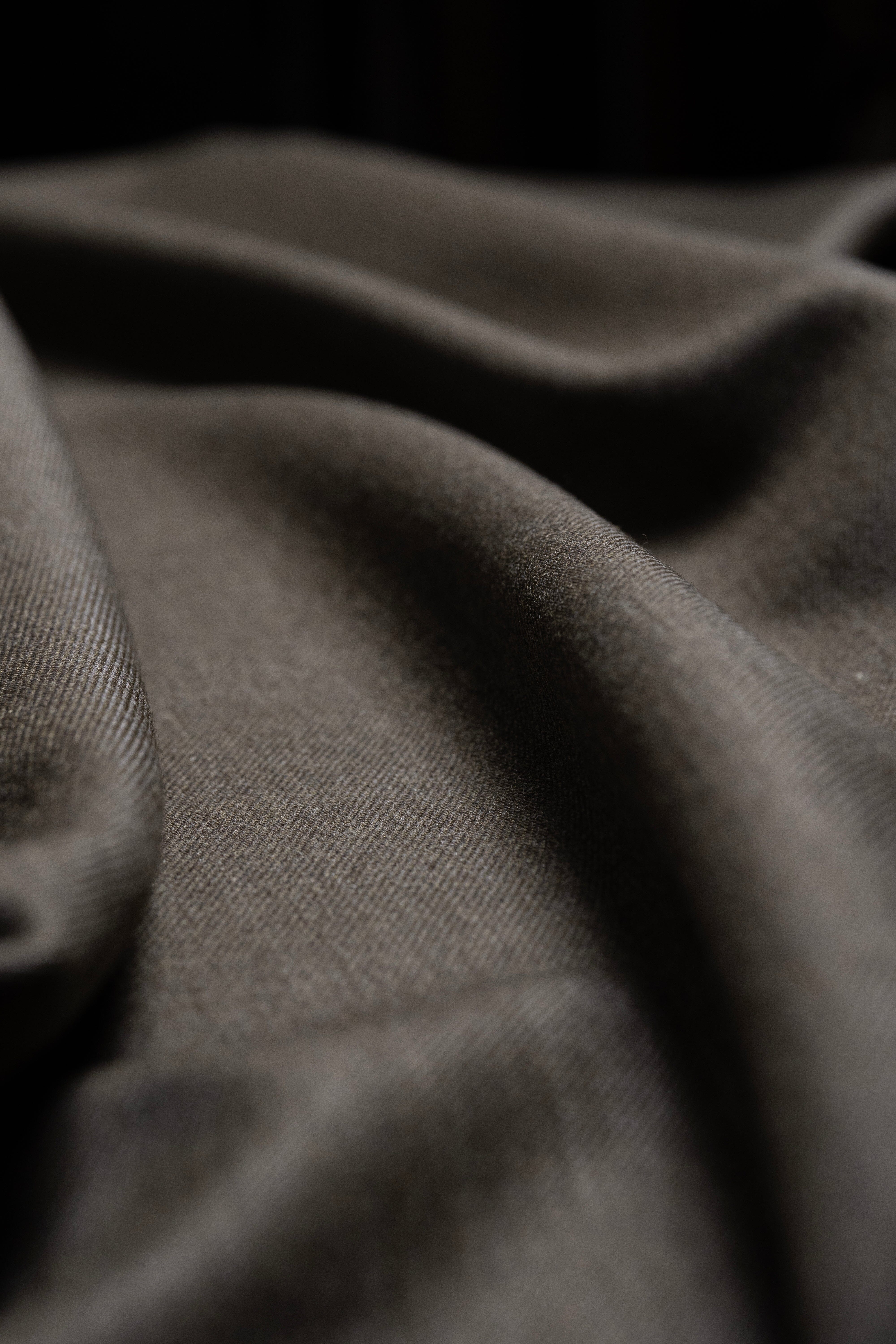 Modern Suit Fabrics-Fintex of London FS20724 Fintex of London Brown Cavalry TwillWool Suiting-1.75m
