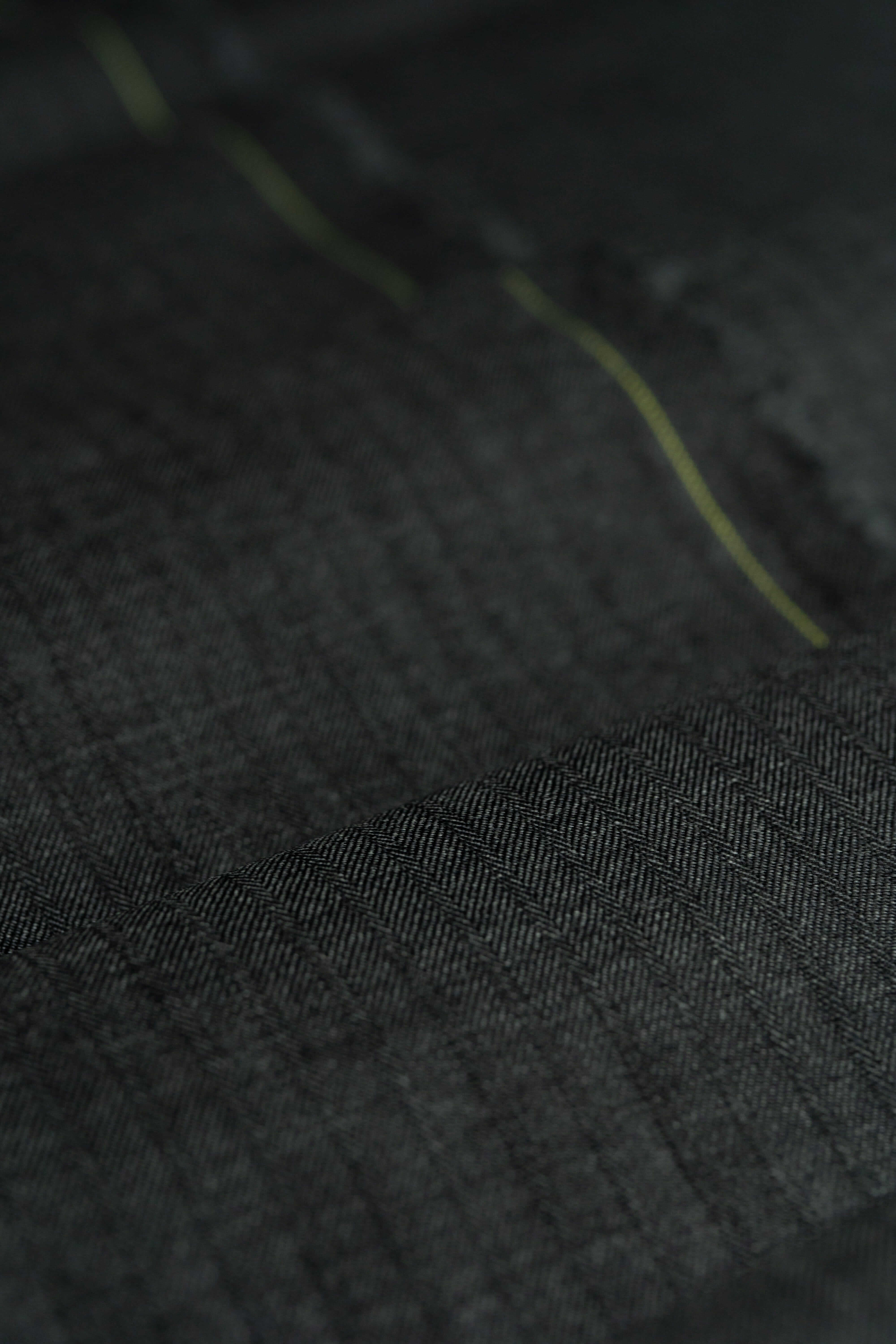 Modern Suit Fabrics-Holland & Sherry GC30246 Holland & Sherry Charcoal Herringbone Super 130's Wool Suiting - 2.9m