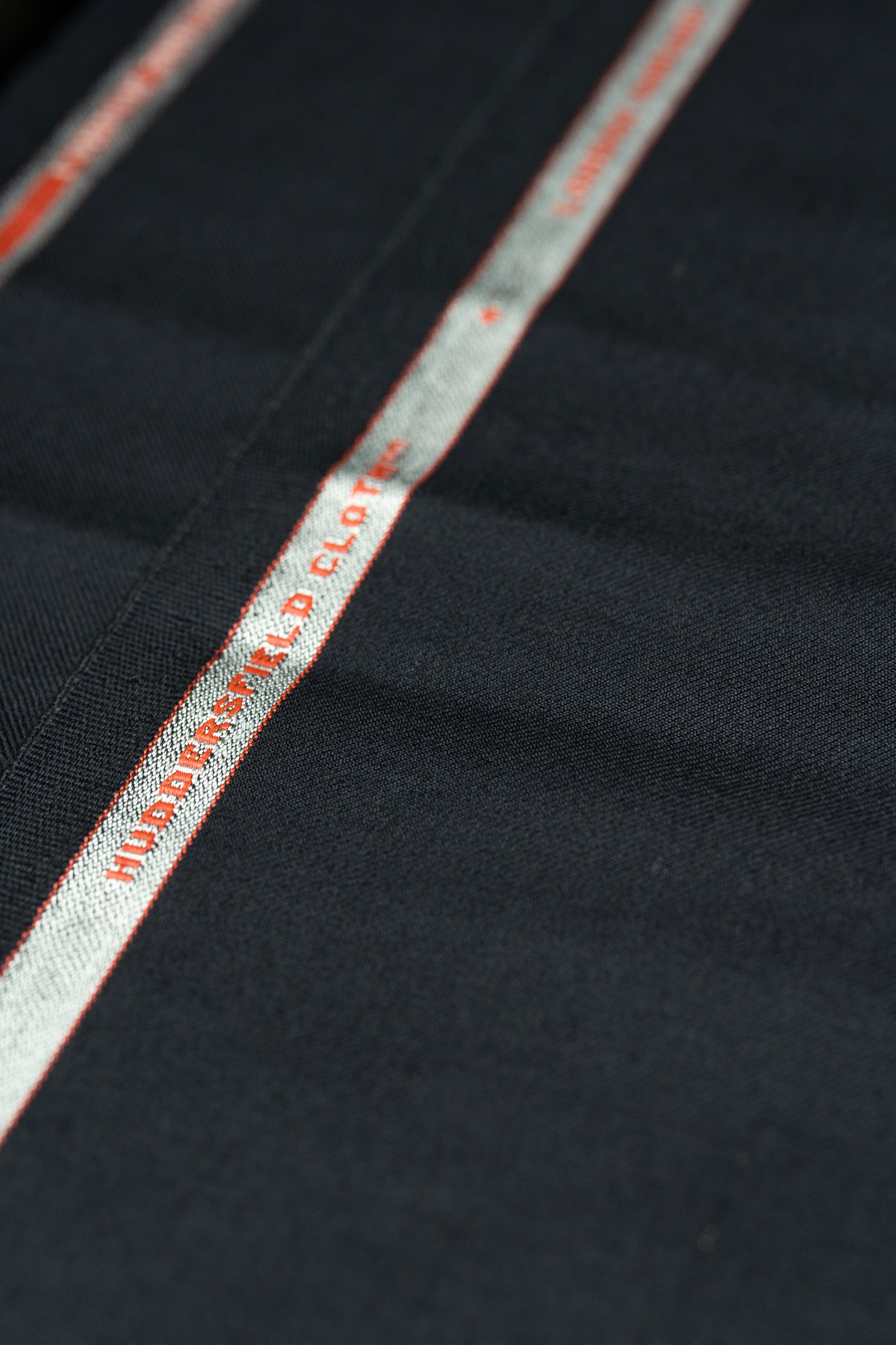 Modern Suit Fabrics-Huddersfield Cloth LS3756 Huddersfield Cloth Black 120's Merino Trousers - 2.1m