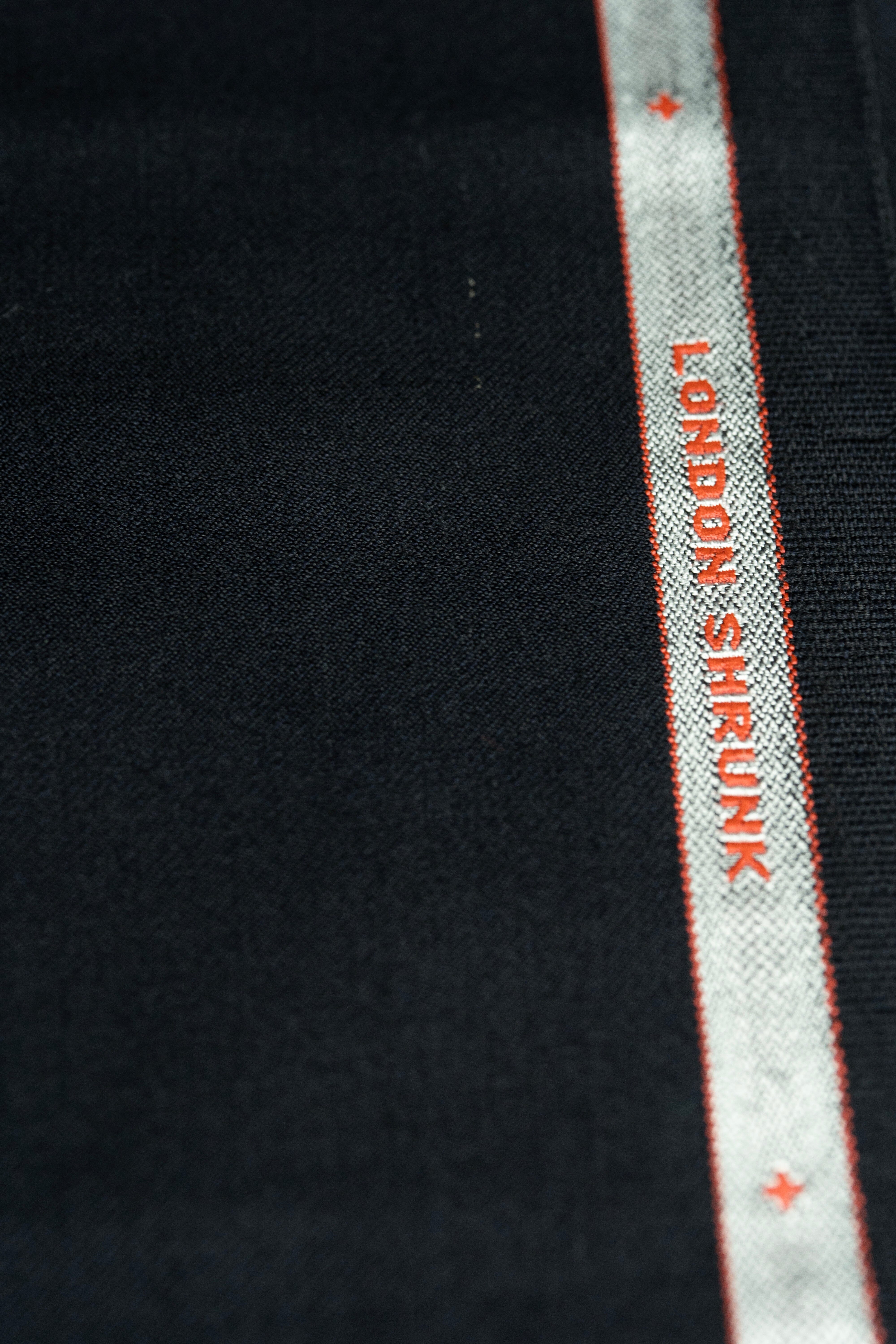 Modern Suit Fabrics-Huddersfield Cloth LS3756 Huddersfield Cloth Black 120's Merino Trousers - 2.1m
