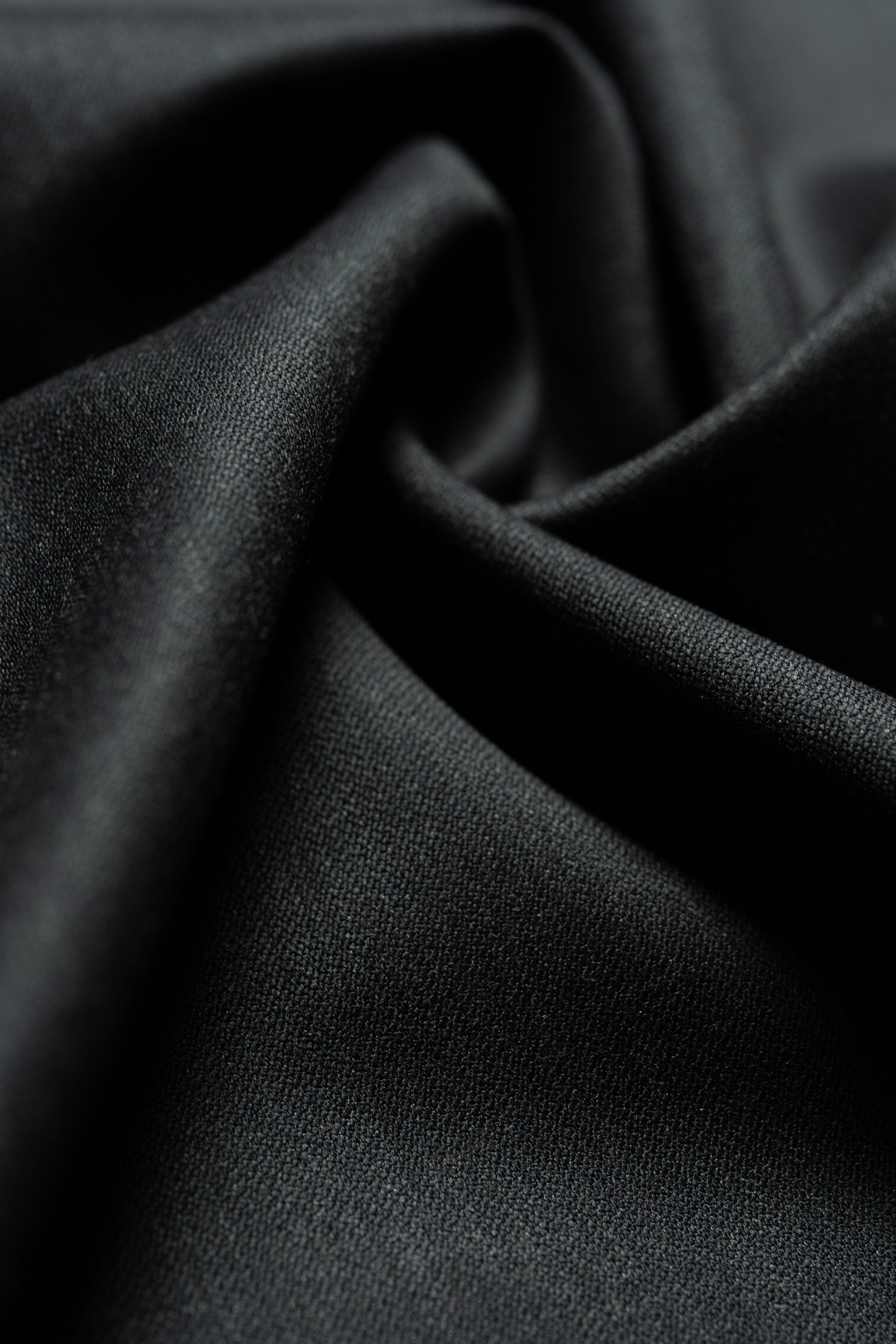 Modern Suit Fabrics-LaGondola 31699 Charcoal Plain 150's Wool Suiting-2.1m