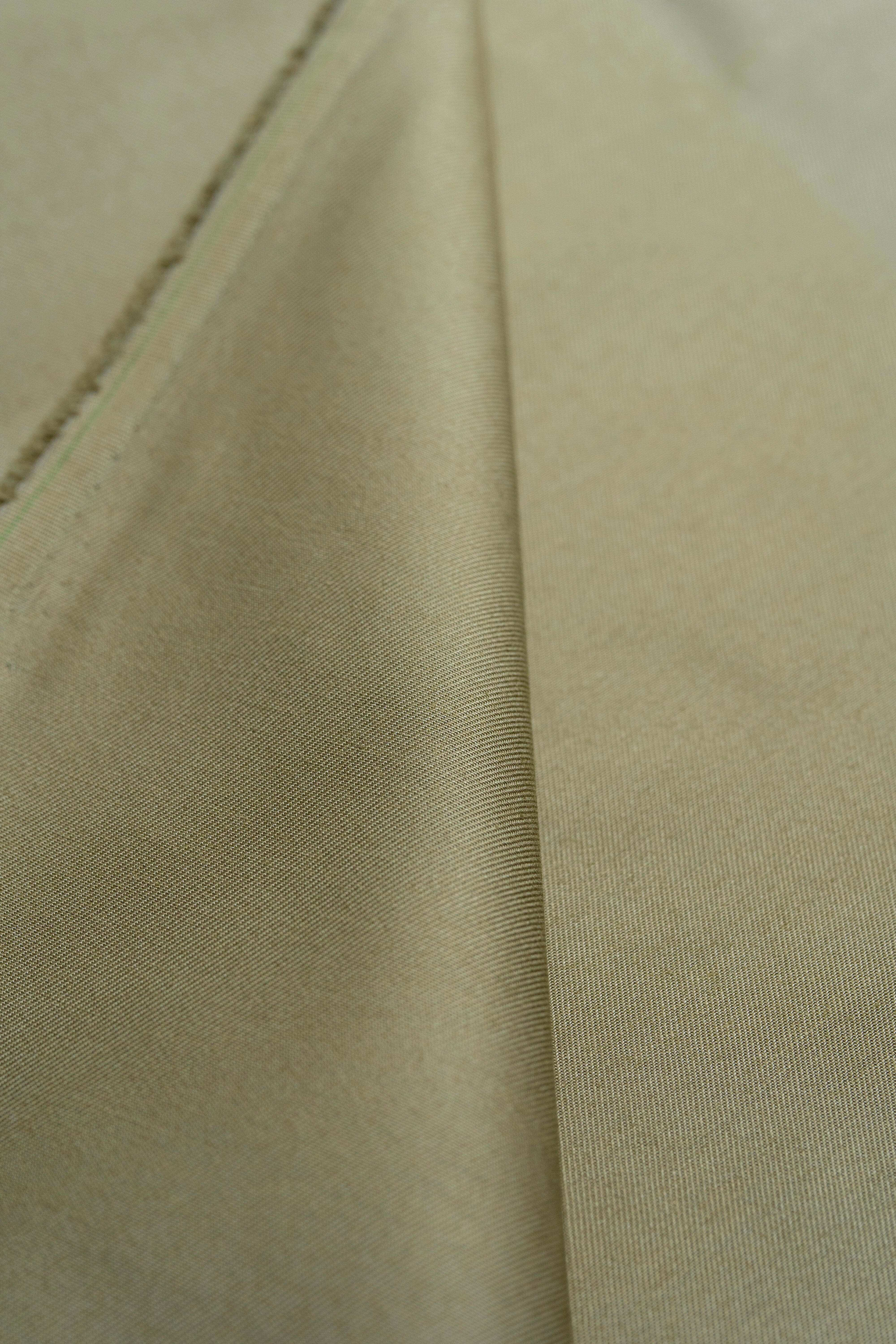 Modern Suit Fabrics-Loro Piana N704068 Loro Piana Taupe Twill Cotton Trousers-1.3m