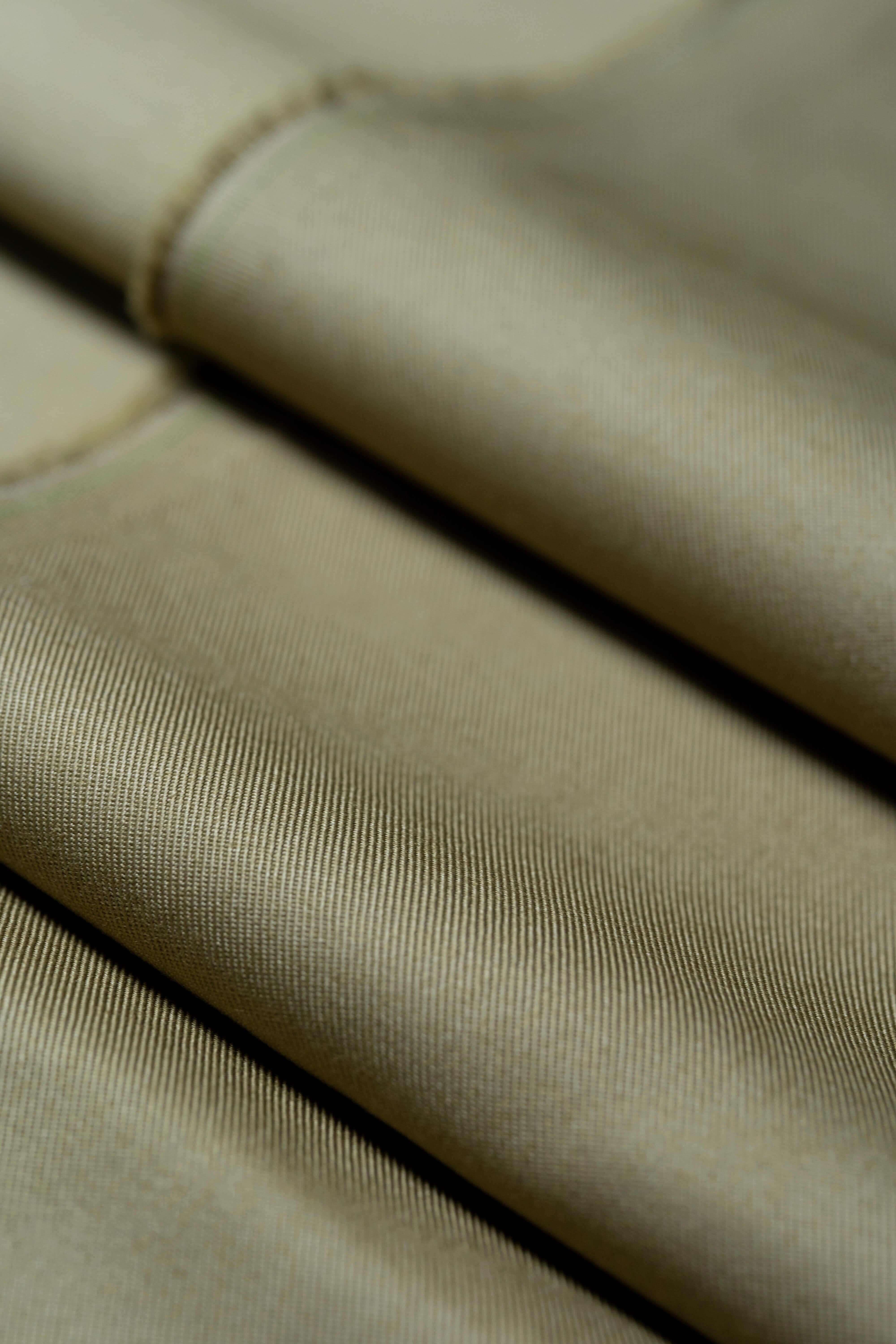 Modern Suit Fabrics-Loro Piana N704068 Loro Piana Taupe Twill Cotton Trousers-1.3m