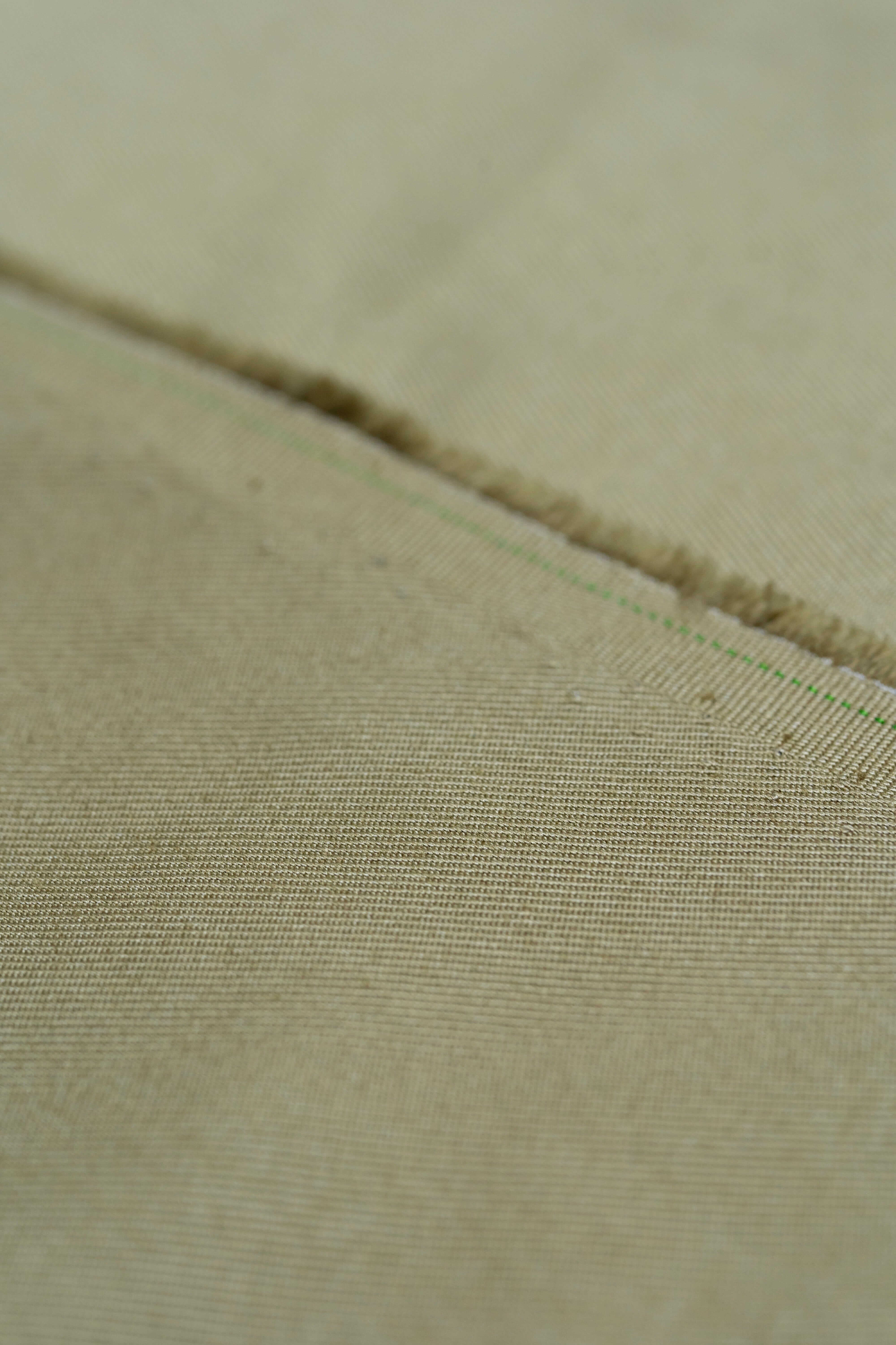 Modern Suit Fabrics-Loro Piana N704068 Loro Piana Taupe Twill Cotton Trousers-1.3m