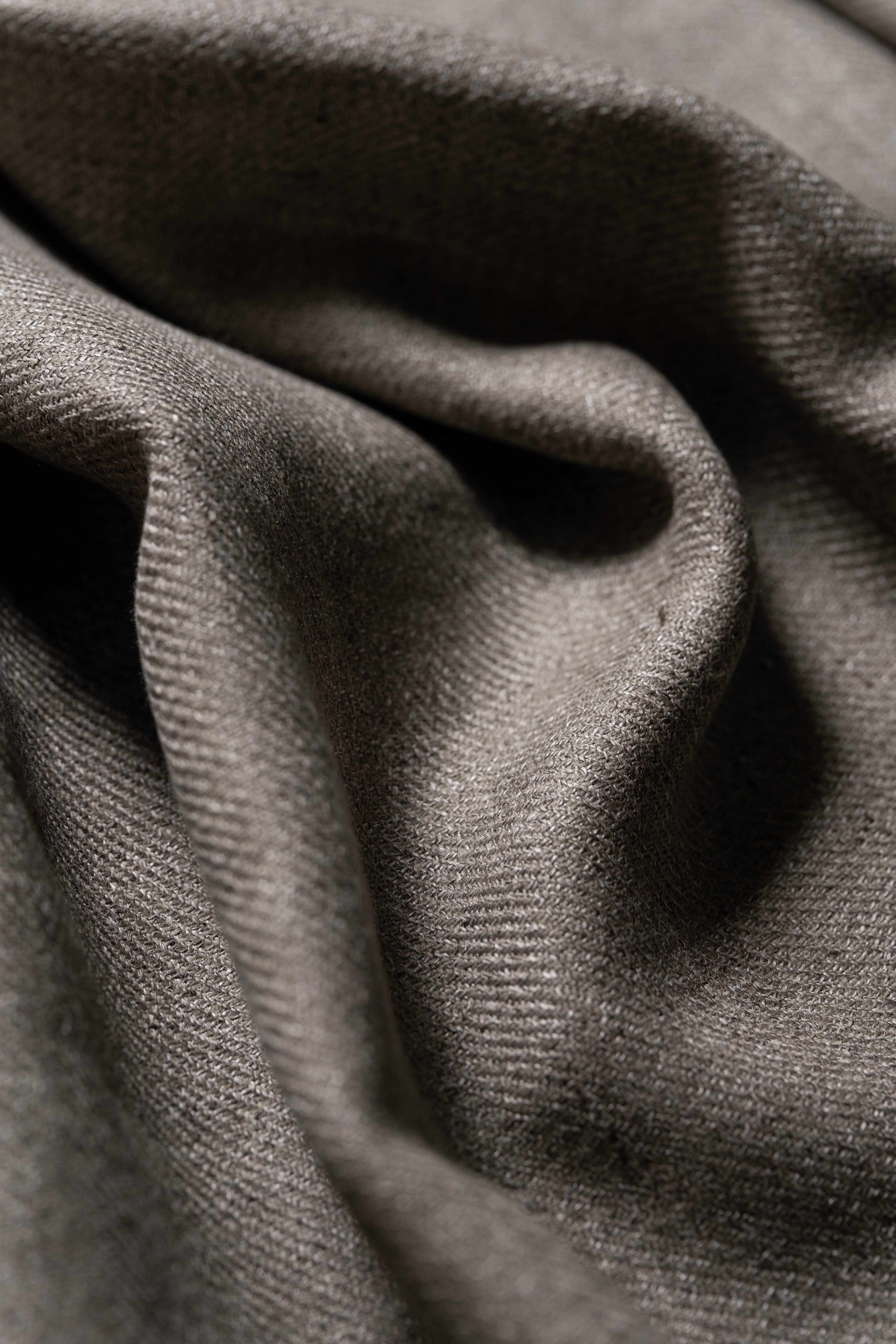 Modern Suit Fabrics-Marling & Evans Marling & Evans Taupe Wool Linen Jacketing (17527/J9)-1.8m