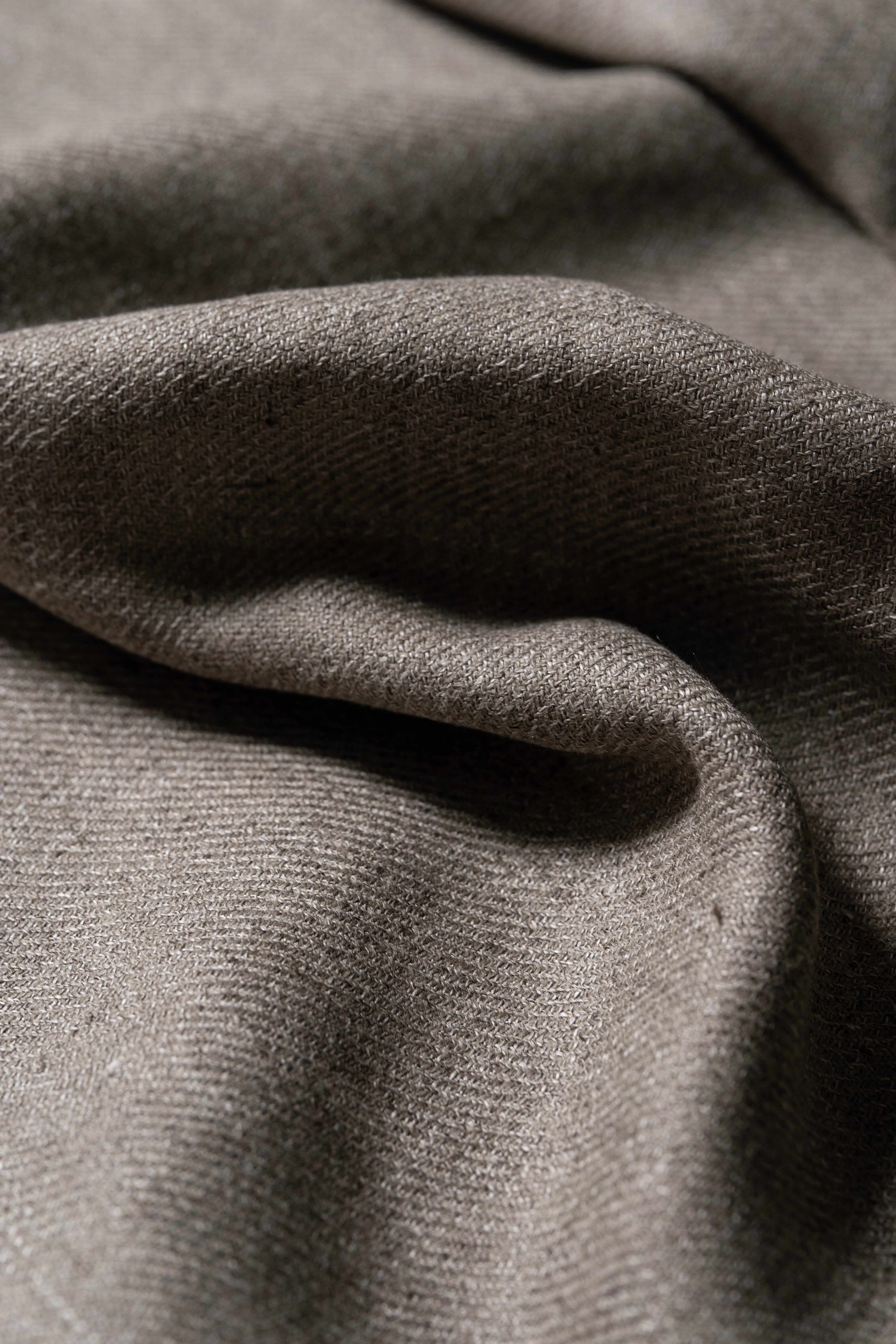 Modern Suit Fabrics-Marling & Evans Marling & Evans Taupe Wool Linen Jacketing (17527/J9)-1.8m
