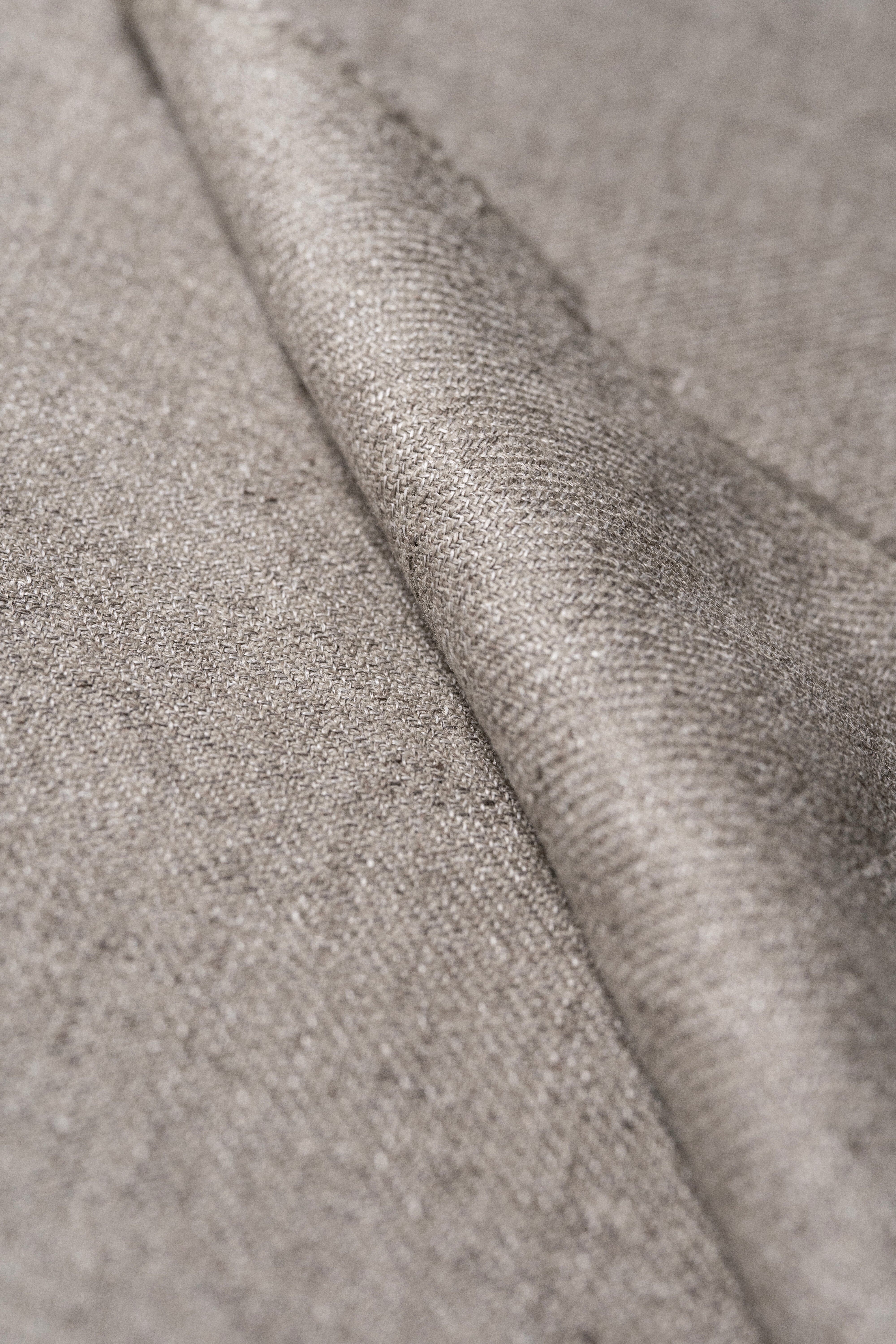 Modern Suit Fabrics-Marling & Evans Marling & Evans Taupe Wool Linen Jacketing (17527/J9)-1.8m