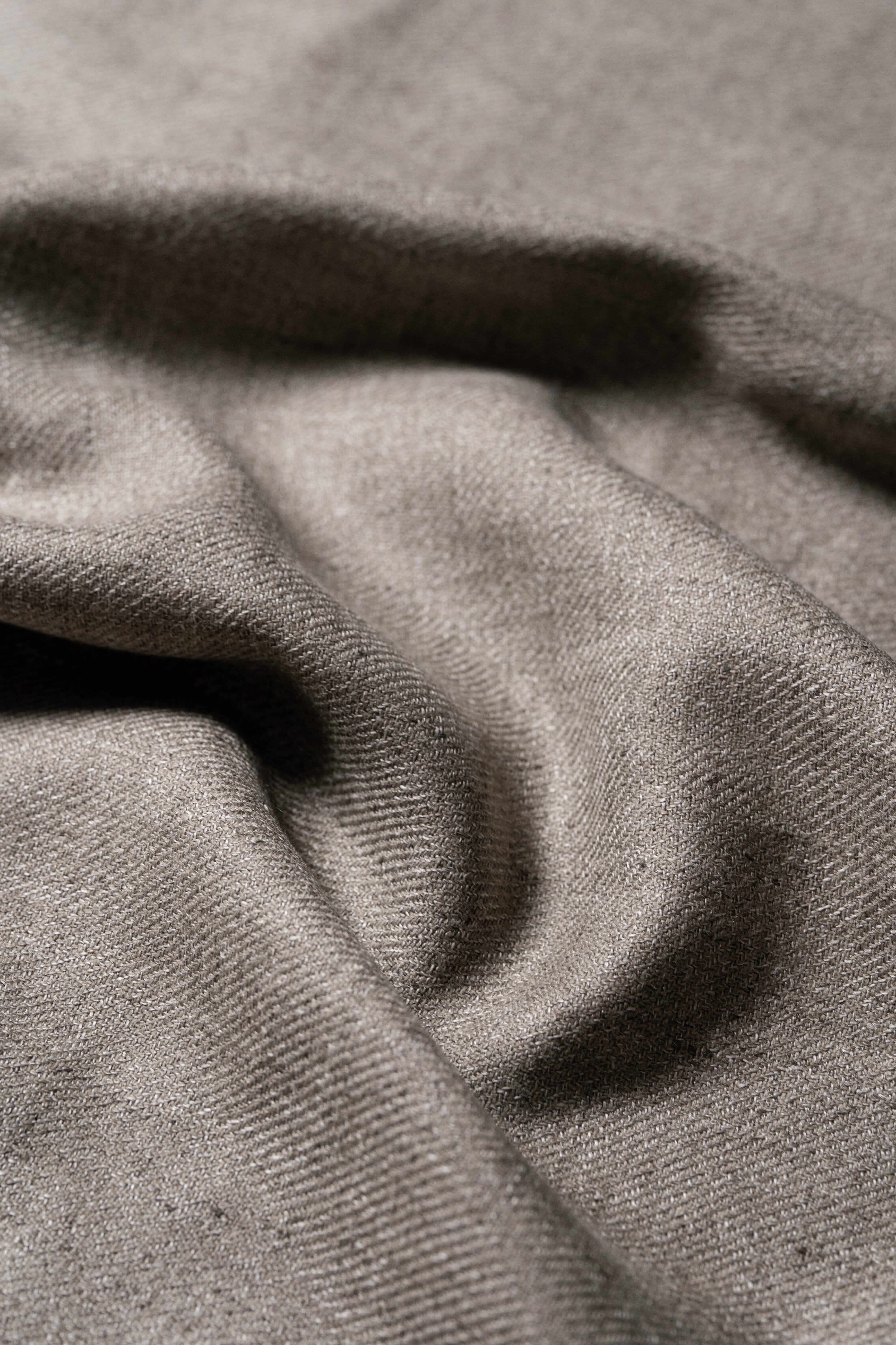 Modern Suit Fabrics-Marling & Evans Marling & Evans Taupe Wool Linen Jacketing (17527/J9)-1.8m