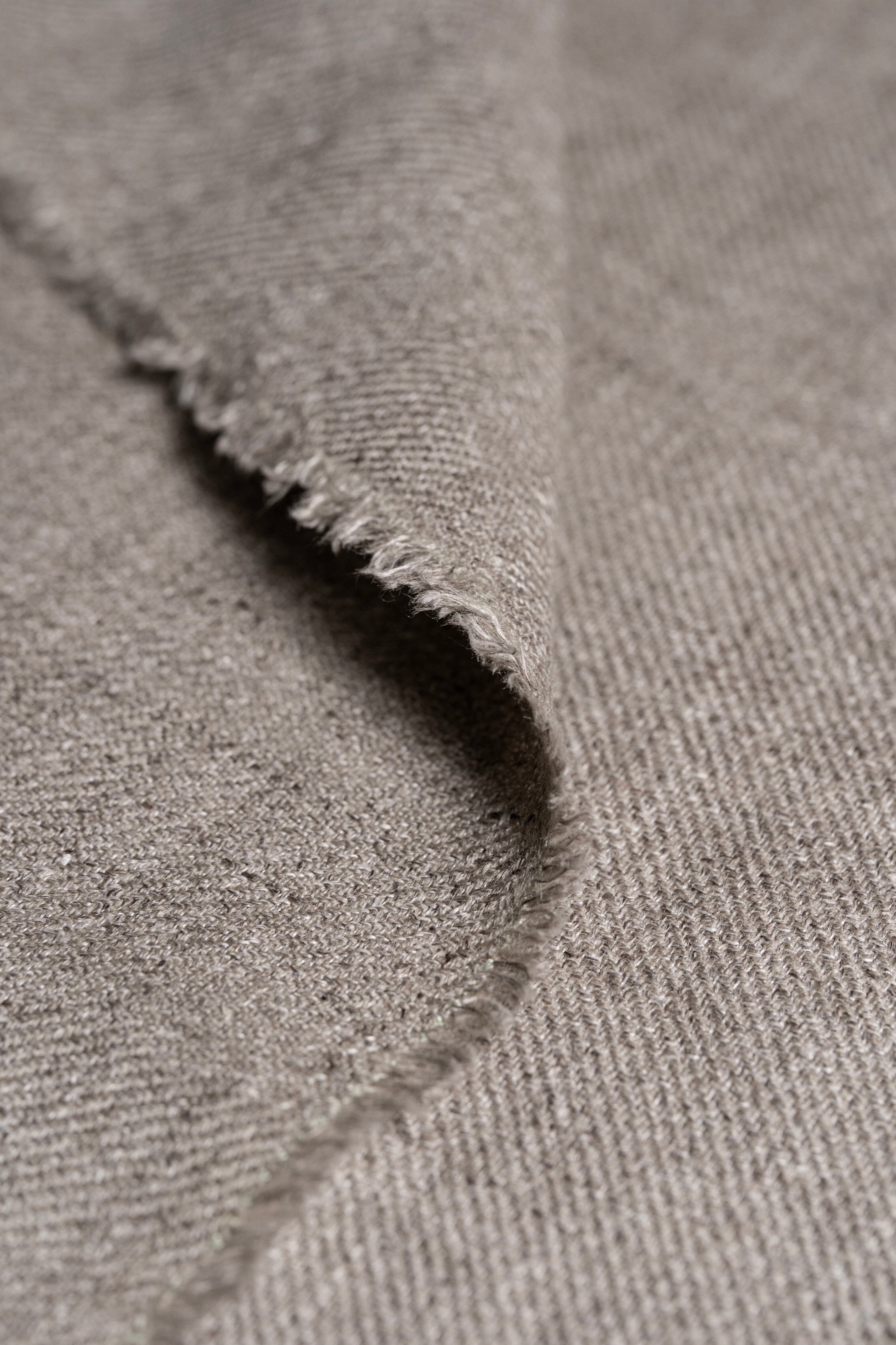 Modern Suit Fabrics-Marling & Evans Marling & Evans Taupe Wool Linen Jacketing (17527/J9)-1.8m