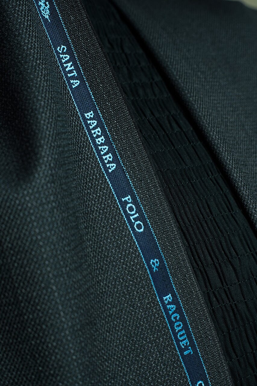 Vintage Suit Fabrics-Santa barbara V20243 Santa Barbara Charcoal Wool Suiting -2.9m