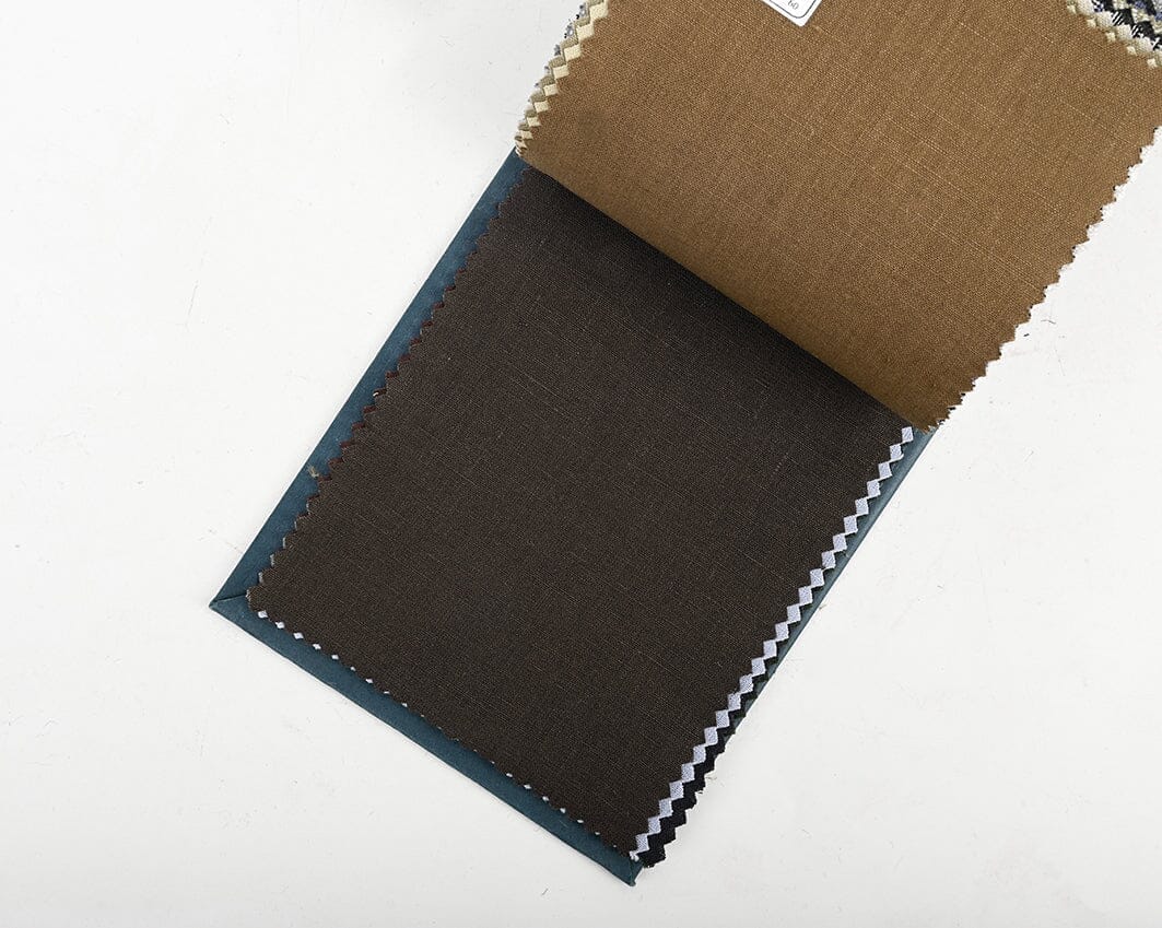 TheKhakiClub Suit Fabric-Spence Bryson L3212 Dark Brown Irish Linen