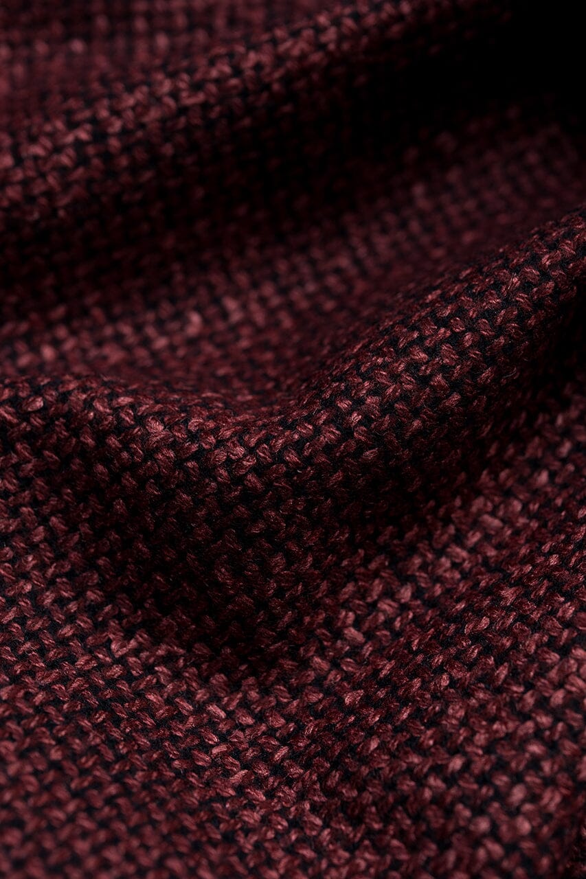 LaGondola Suit Fabric-VBC GC50319 VBC Wool Silk Jacketing-Red Basketweave