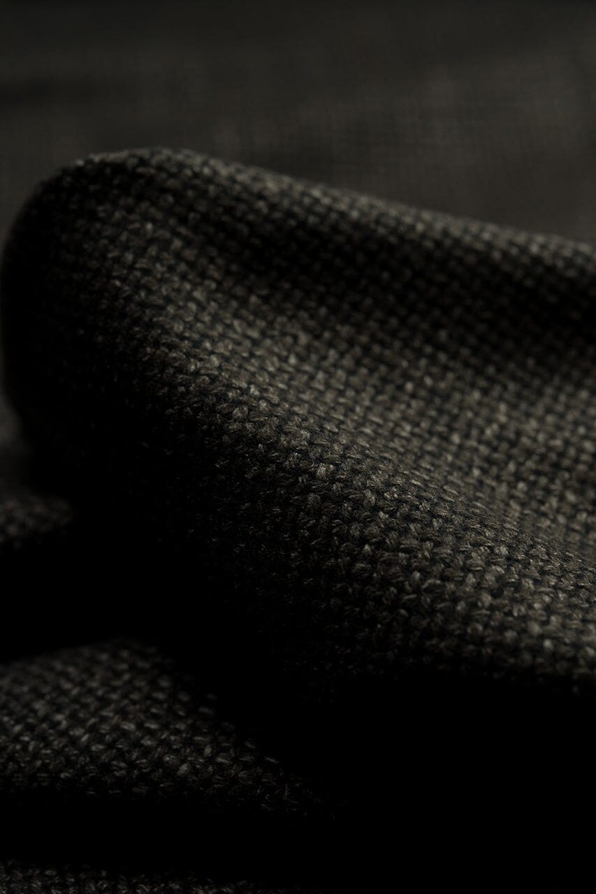 LaGondola Suit Fabric-VBC GC50320 VBC Wool Silk Jacketing-Brown Basketweave