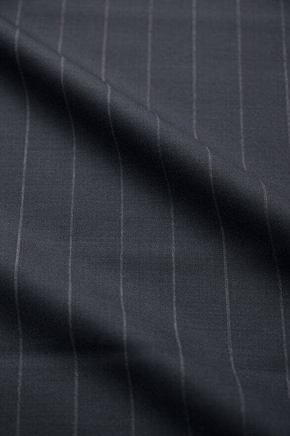 Vintage Suit Fabrics-Vintage V20250 Charcoal Stripe Suiting -3.2m