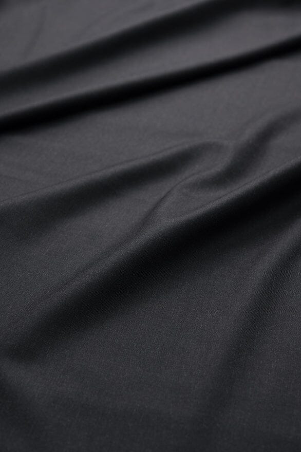 Vintage Suit Fabrics-Vintage V20410 Dark Gray Terylene & Wool Suiting -3.3m