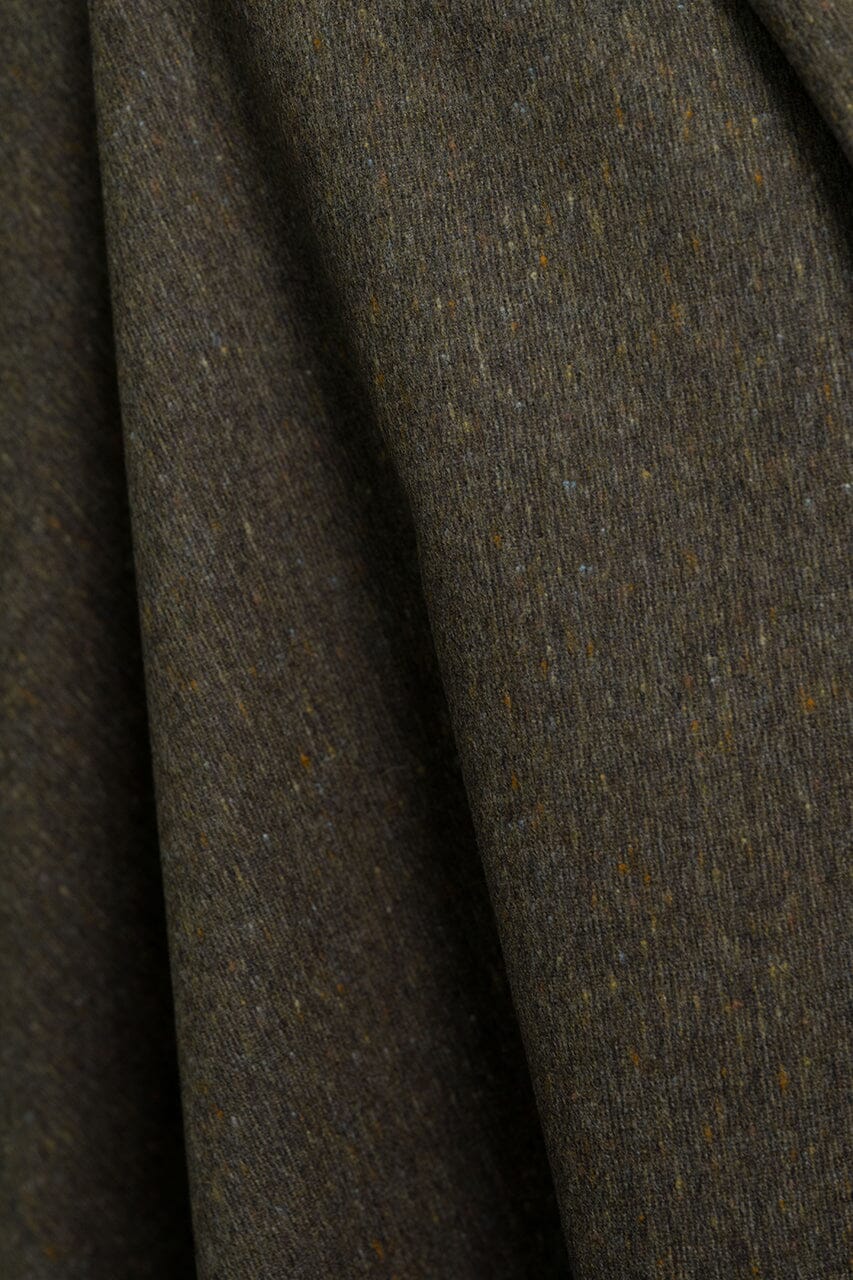 Vintage Suit Fabrics-Vintage V23303 Brown Wool Jacketing -1.9m