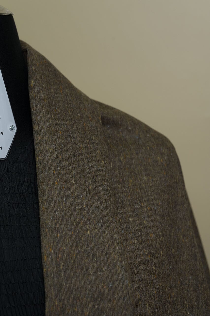 Vintage Suit Fabrics-Vintage V23303 Brown Wool Jacketing -1.9m