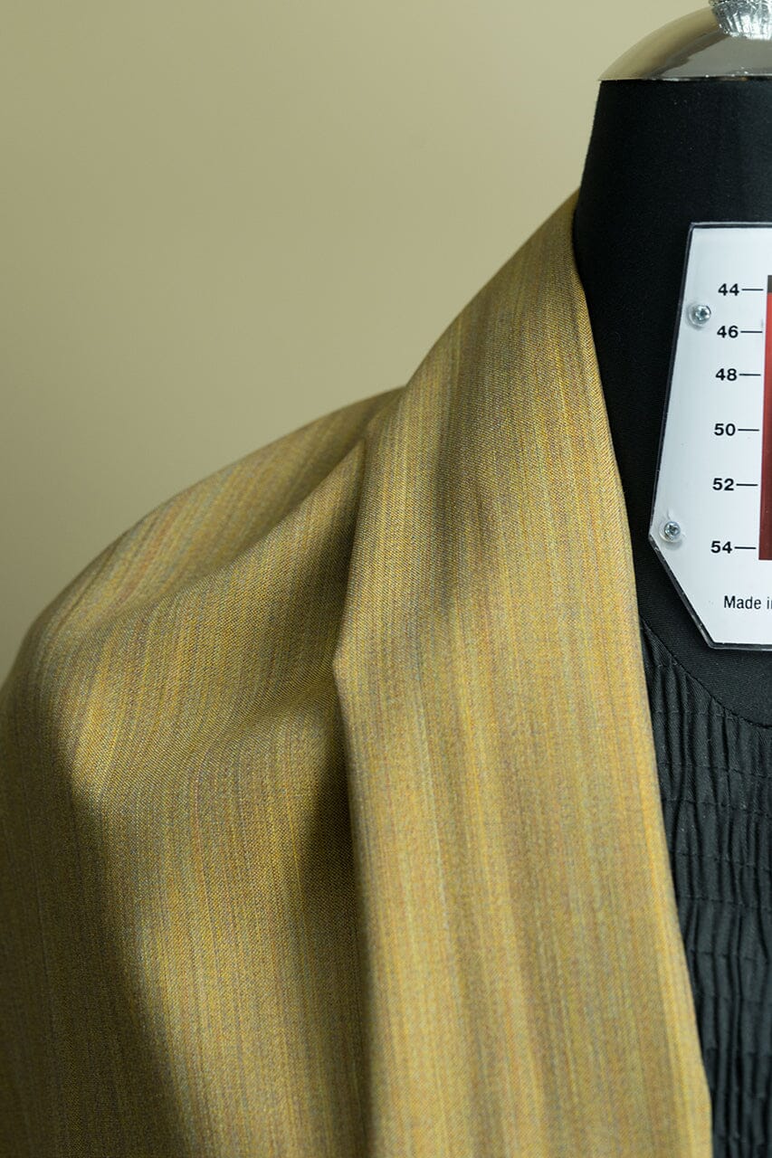 Vintage Suit Fabrics-Vintage V23454 Brown Kid mohair Wool Suiting -1.35m