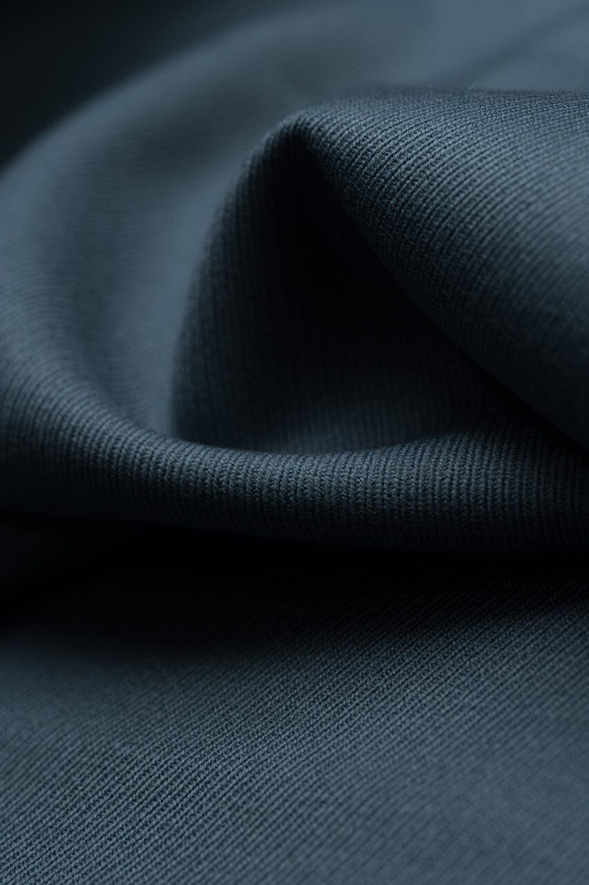 Vintage Suit Fabrics-Vintage V23500 Blue Wool Cavalry Twill Trosuering -1.35m