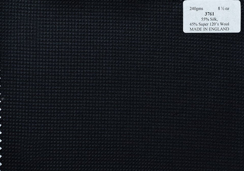 3761 Solid Black Twill (Price per0.25m)