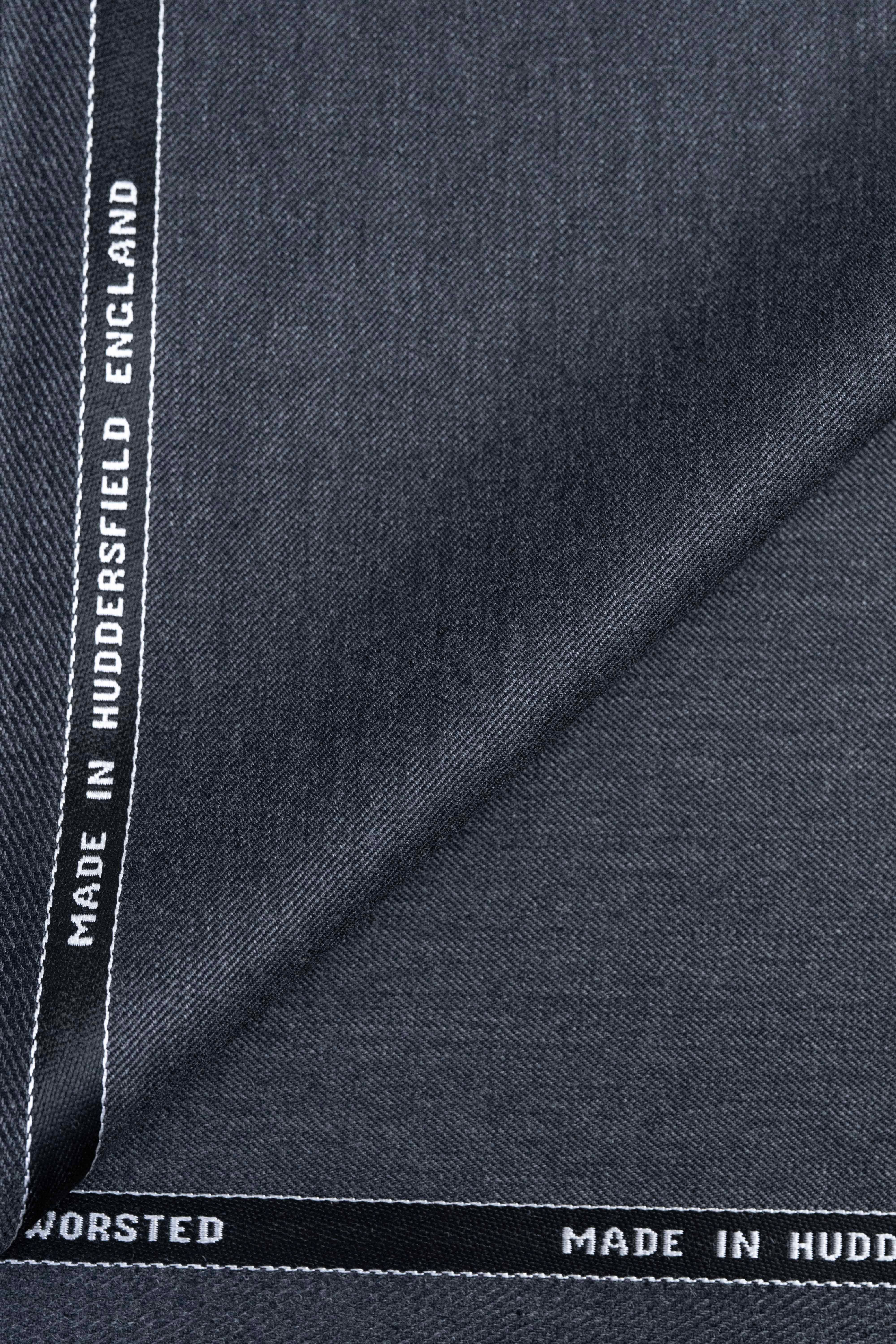 Barrington Dark Grey Twiil Super 100s Wool Suiting