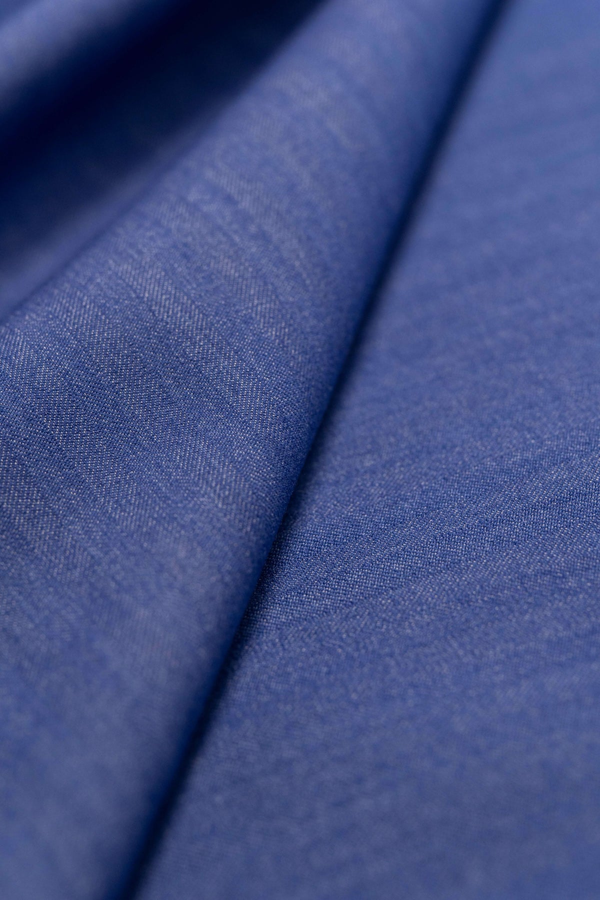 Blue Indigo Linen Tencel in Herringbone Woven in Japan-3 Meters - Yoo's Club