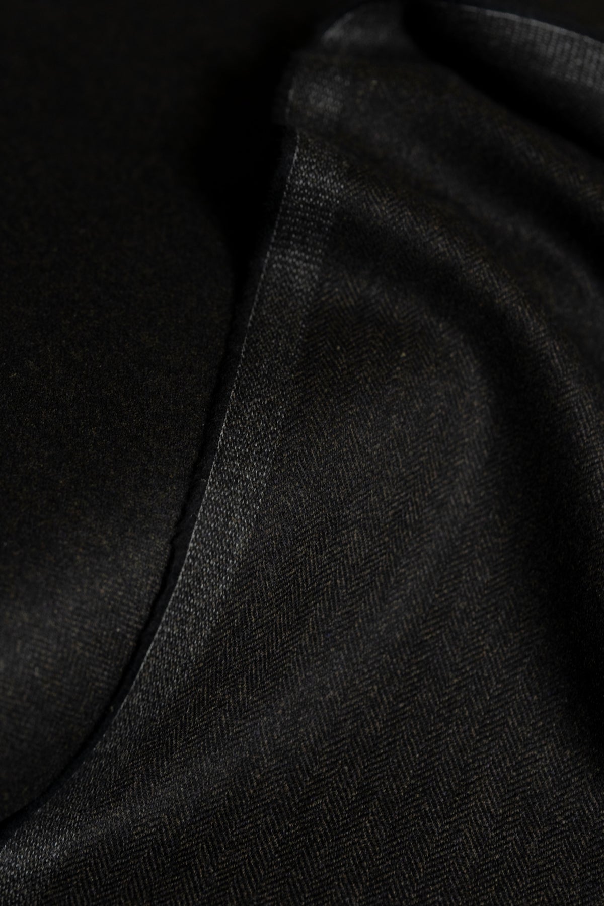 Botto Giuseppe Dark Brown Herringbone Wool Cashmere Jacketing- (GB101) - Yoo's Club