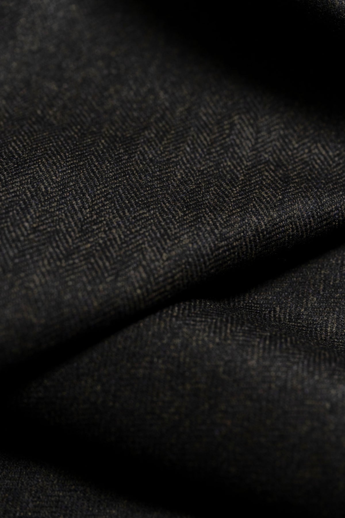 Botto Giuseppe Dark Brown Herringbone Wool Cashmere Jacketing- (GB101) - Yoo's Club