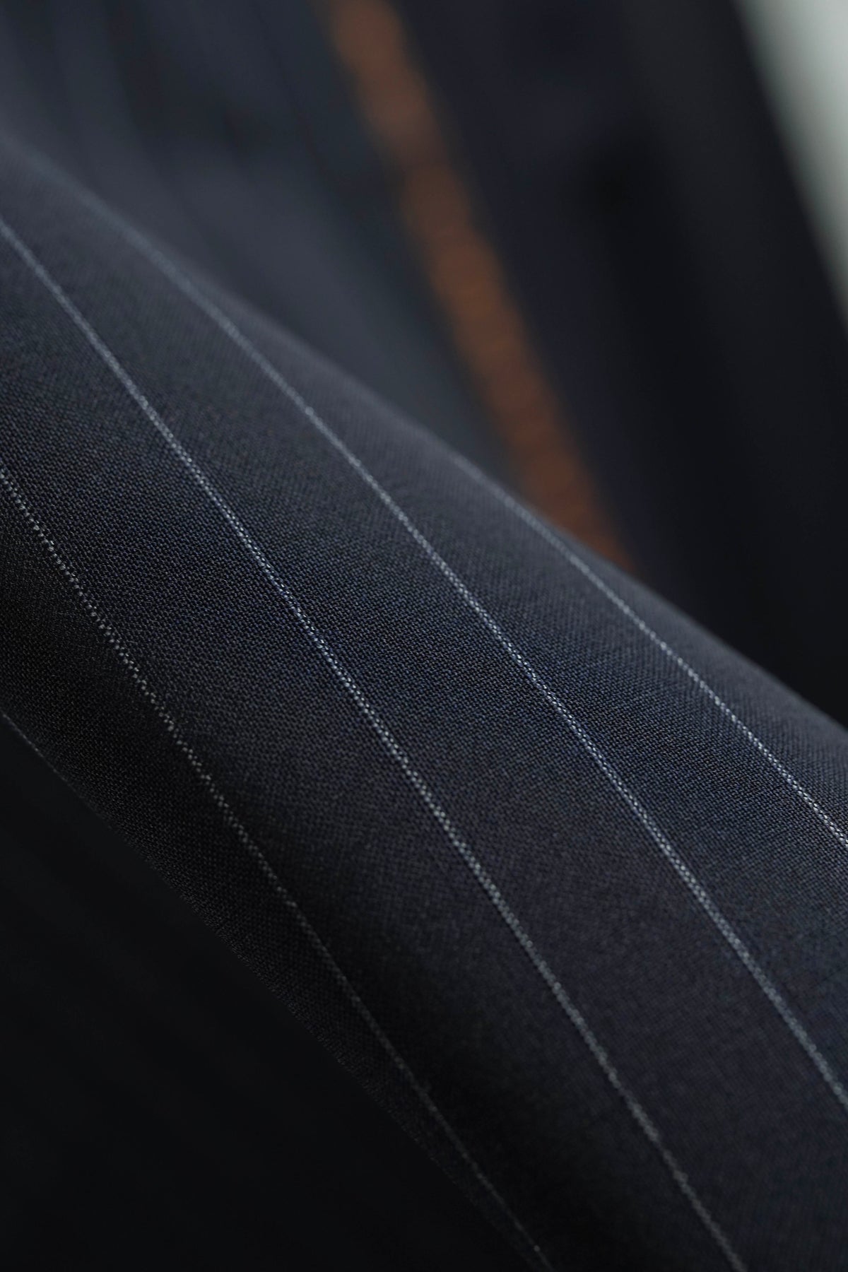 CERRUTI 1881 Midnight Blue Stripe Super 120s Wool Suiting