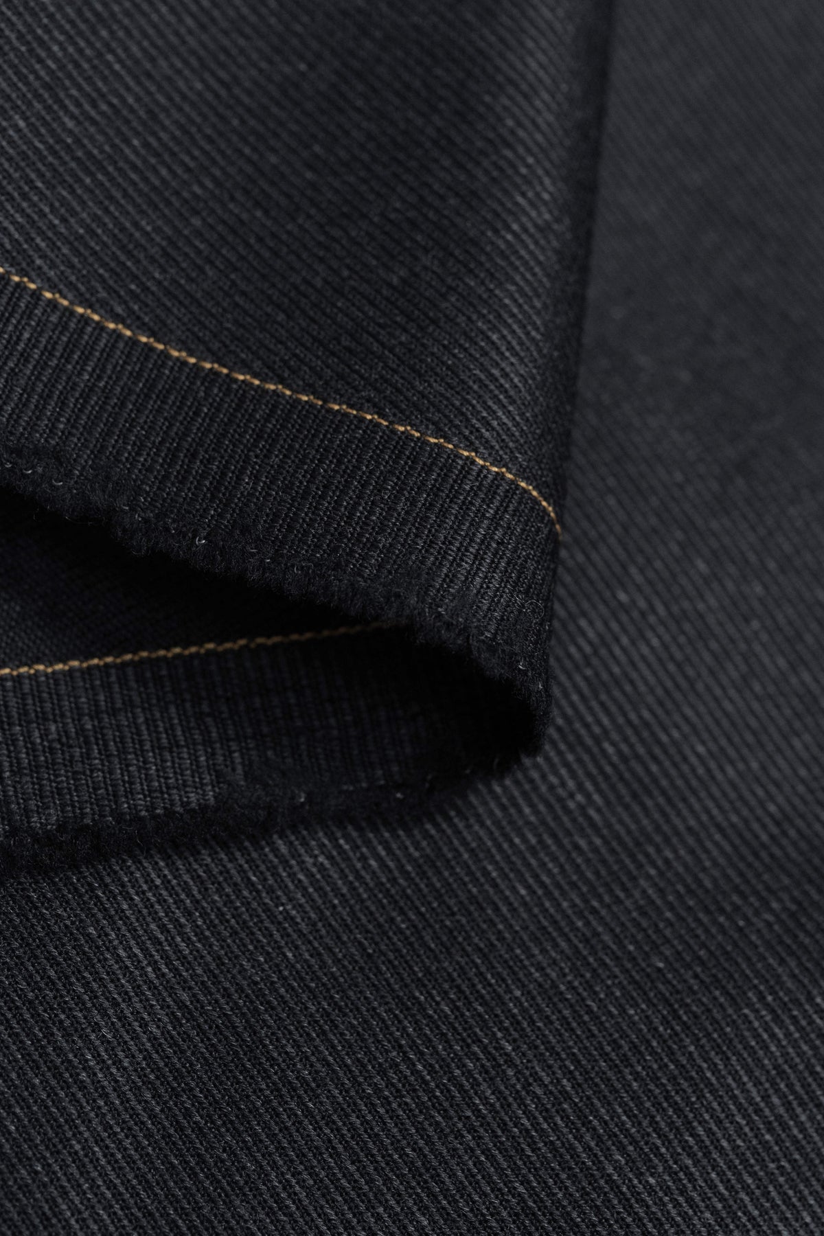 Dark Charcoal Cavalry Twill Wool Fabric - Yoo's Club