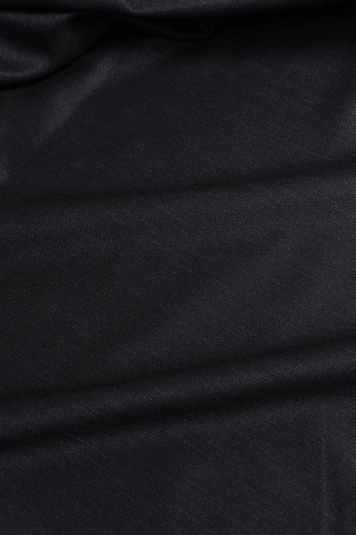 Dark Charcoal Cavalry Twill Wool Fabric - Yoo's Club