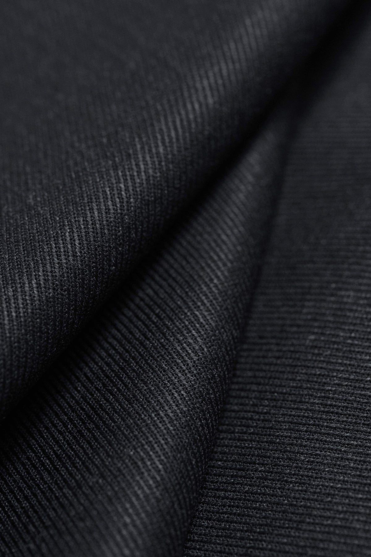 Dark Charcoal Cavalry Twill Wool Fabric - Yoo's Club