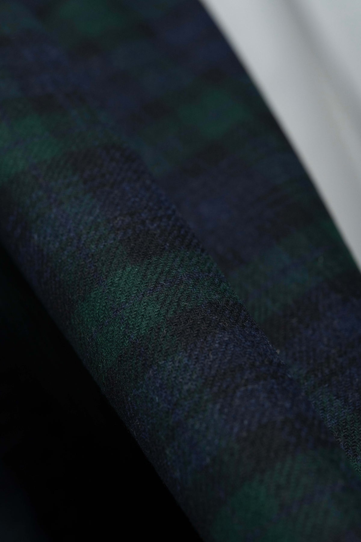 Dark Green Fancy Check  Wool Jacketing Fabric (V26089) -2 Meters - Yoo's Club