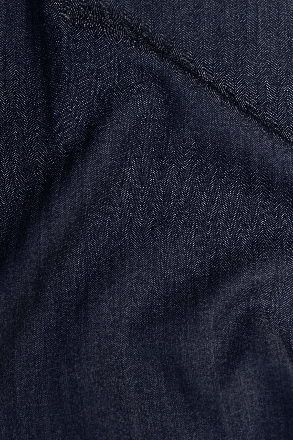 Dark Indigo Linen Tencel in Herringbone Woven in Japan-3 Meters - Yoo's Club