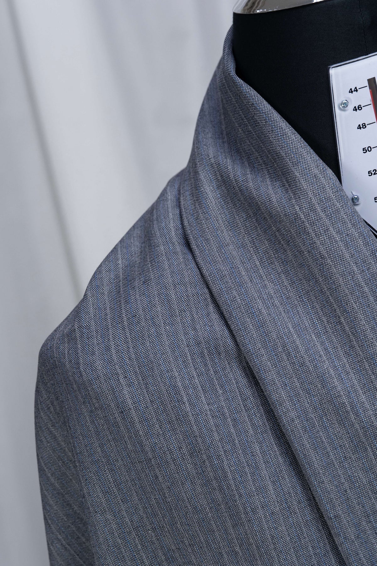 Dormeuil Super 80s Blue Stripe Suiting Fabric (V26018) - 3 Meters - Yoo's Club