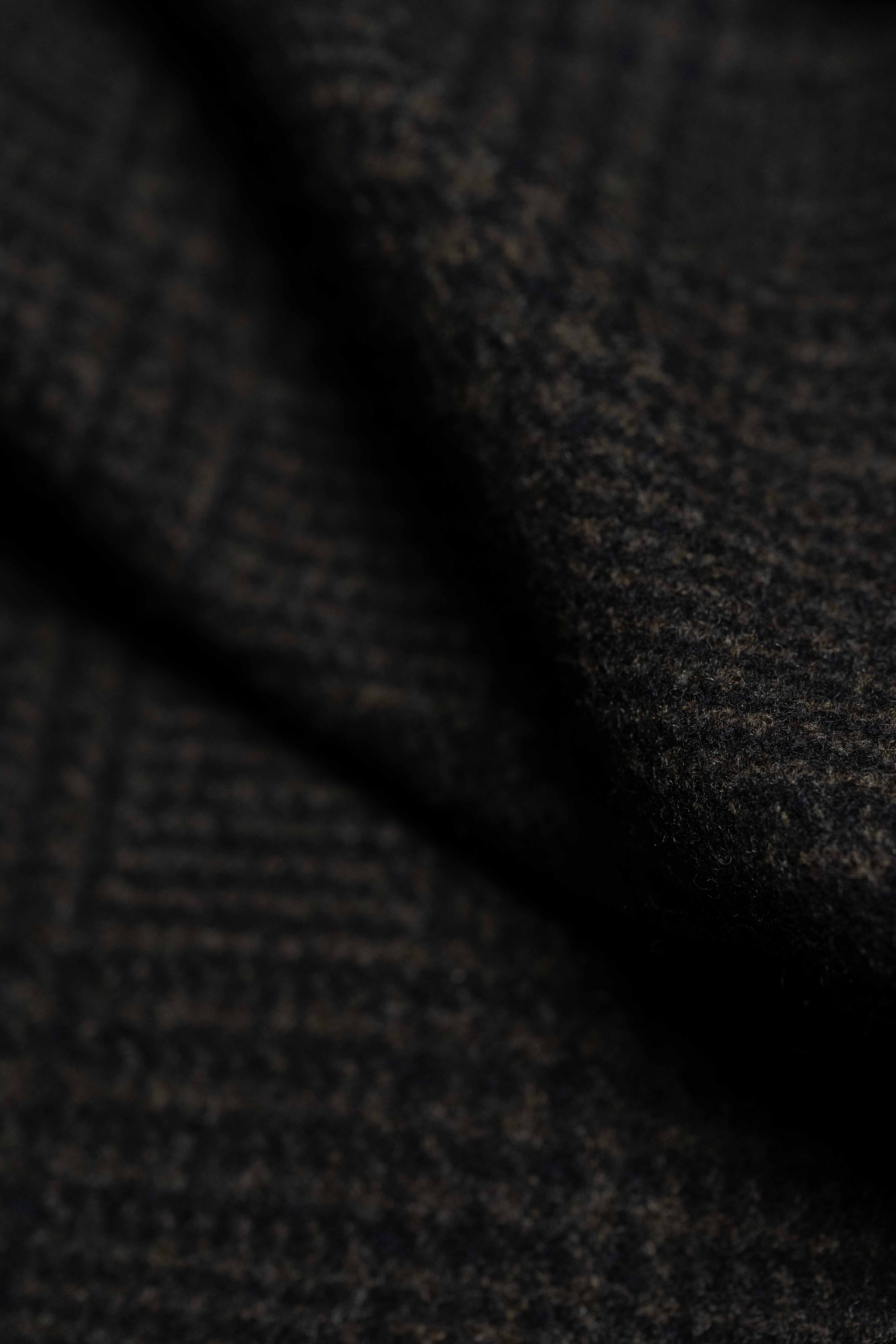 Dark Brown PoW Check Wool for Vest /Jacket-1.65m - Yoo's Club