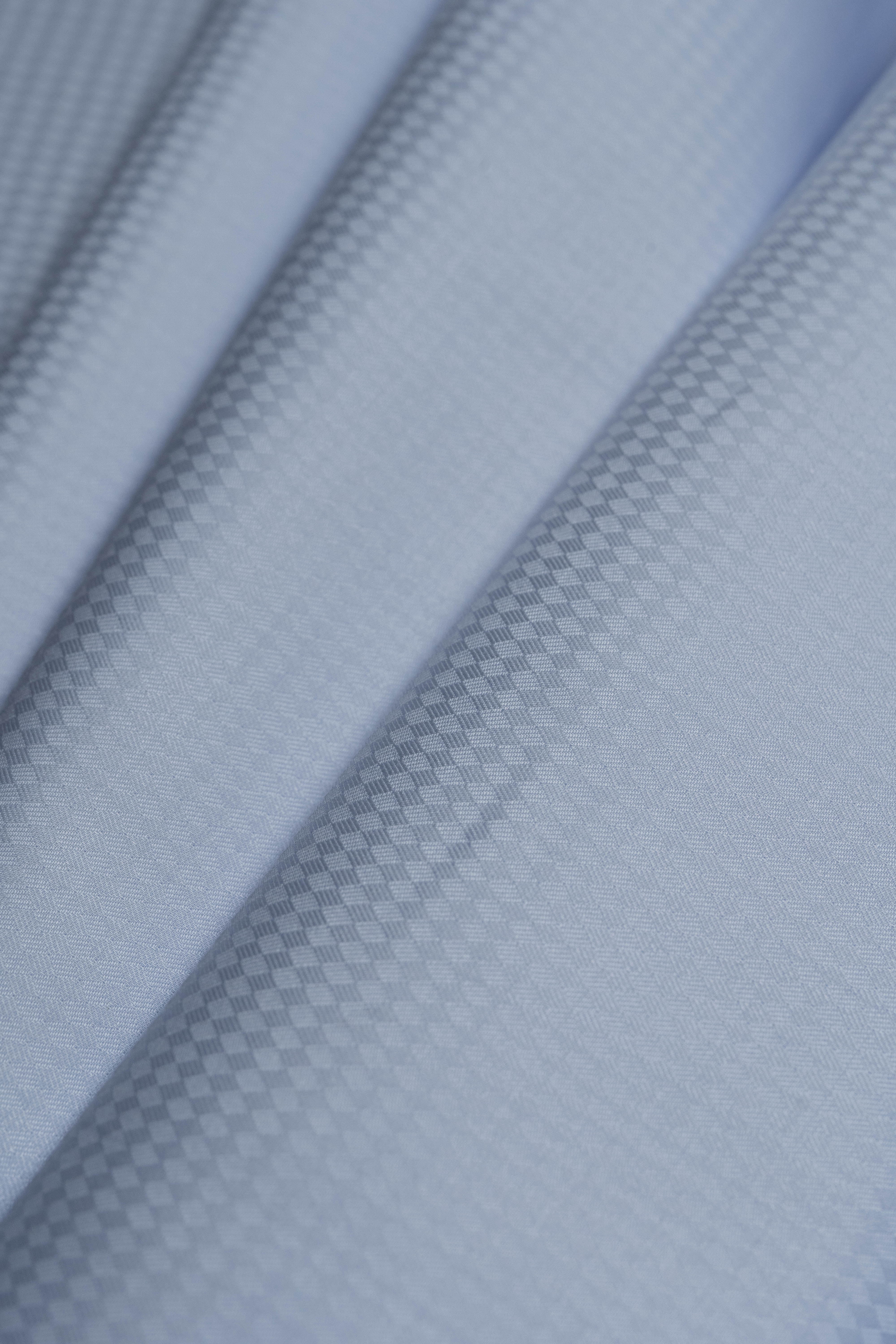 Blue Cotton Shirt Fabric - (ST-002) - Yoo's Club