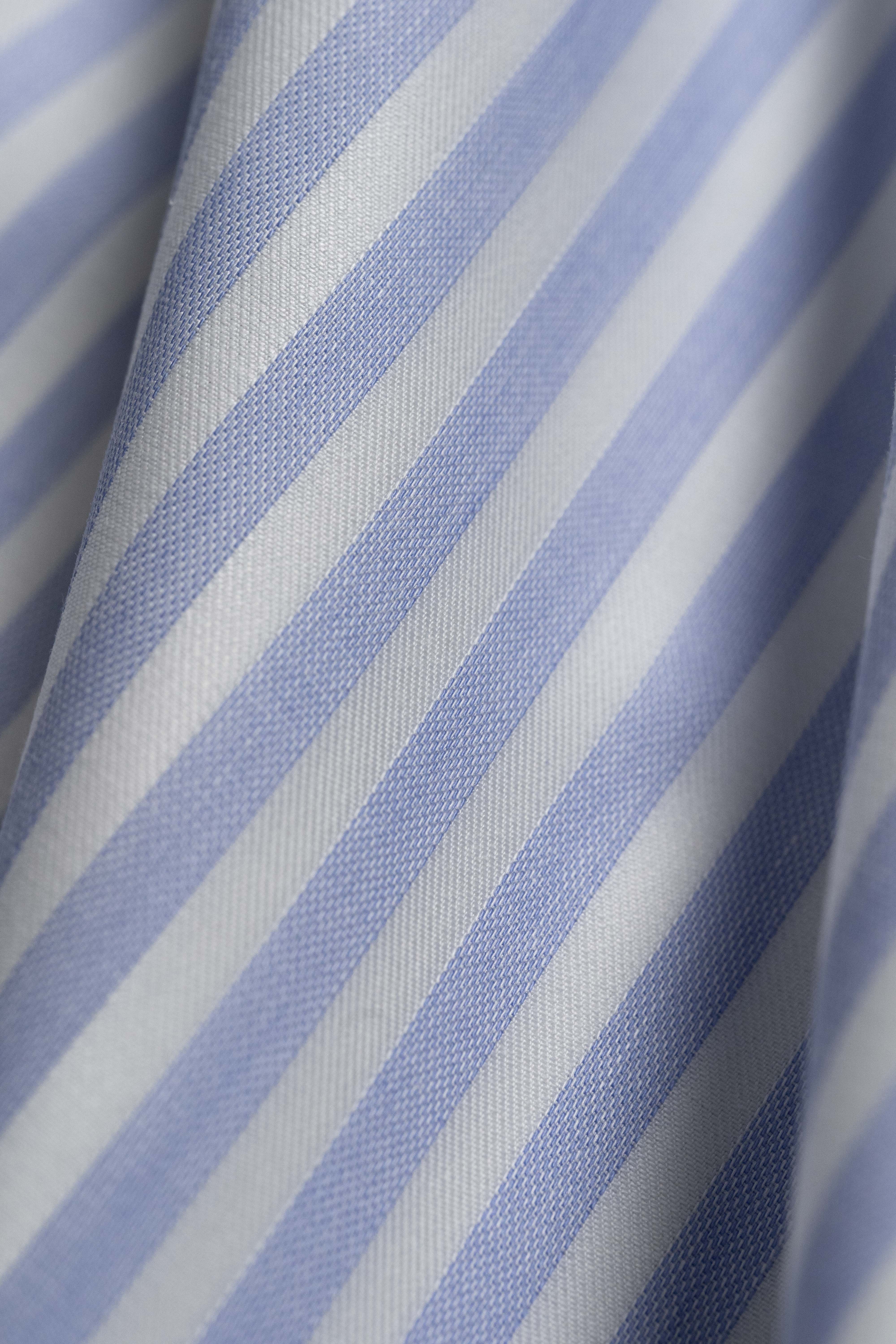Stripe Cotton Shirt Fabric - (ST-003) - Yoo's Club