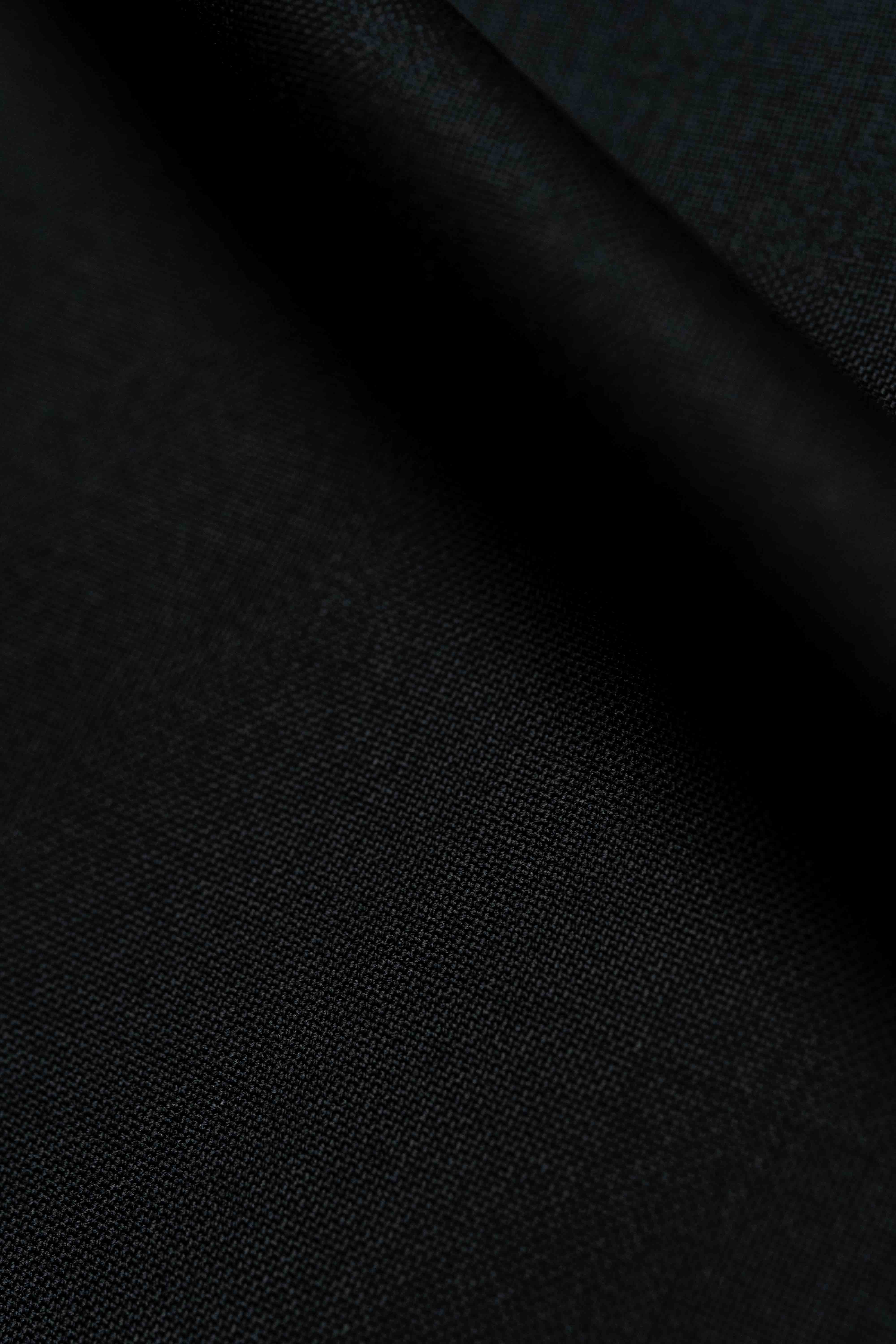 VBC Black Super 110's Wool Suit Fabric (GC30134)-5m - Yoo's Club