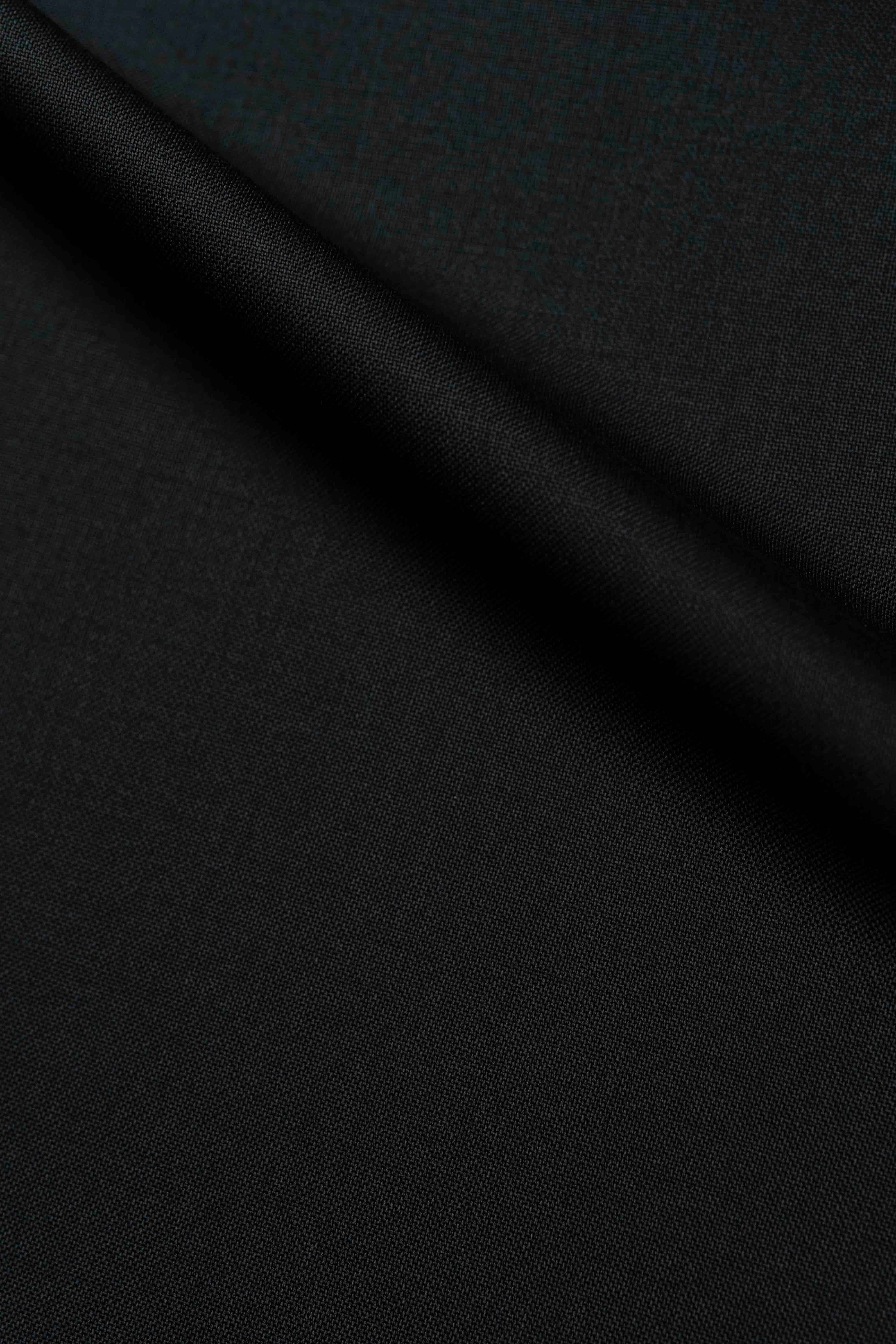 VBC Black Super 110's Wool Suit Fabric (GC30134)-5m - Yoo's Club