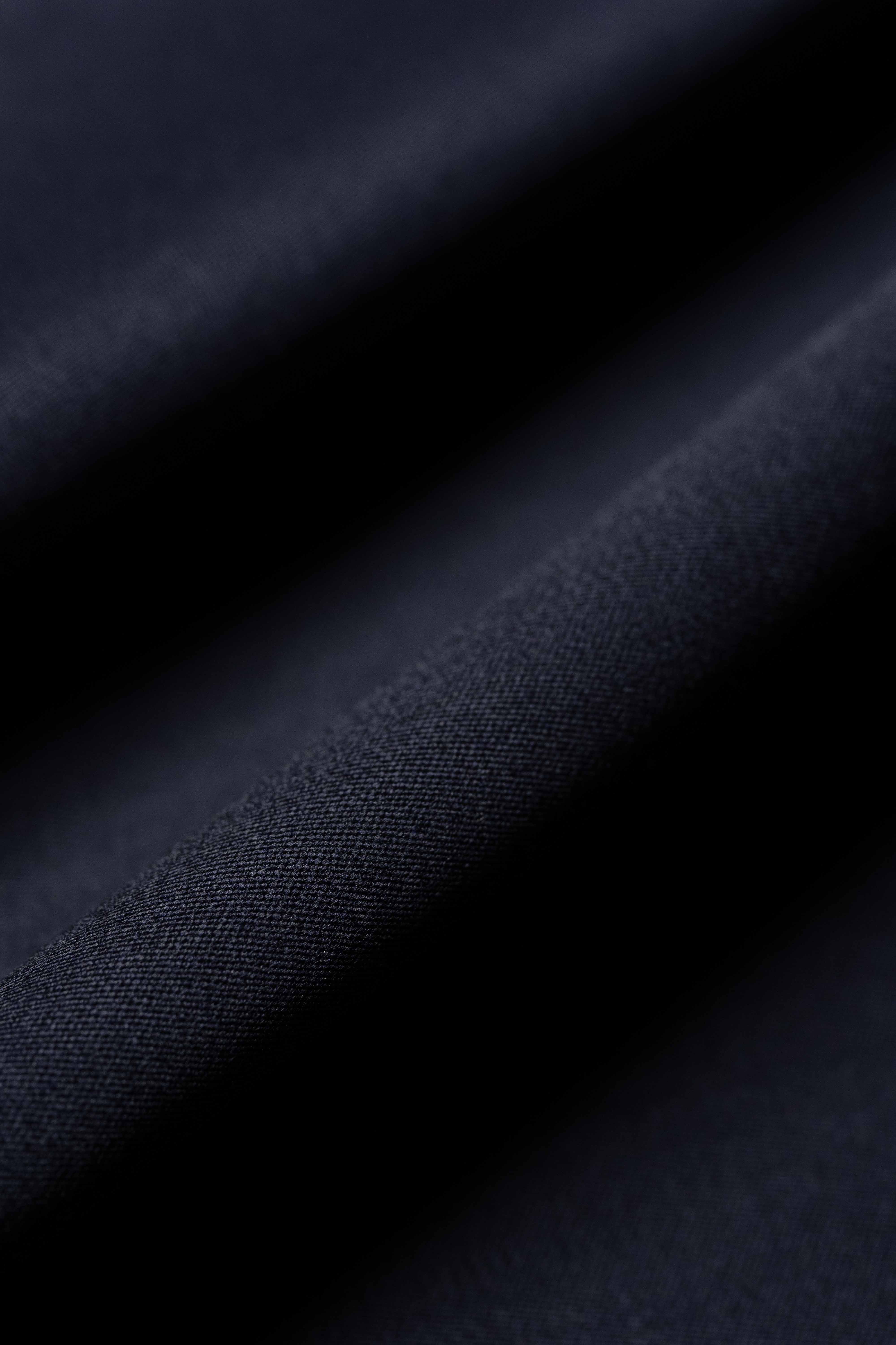 British Dark Navy Tuxedo Barathea Wool Suit Fabric (V23673)-3.1m - Yoo's Club
