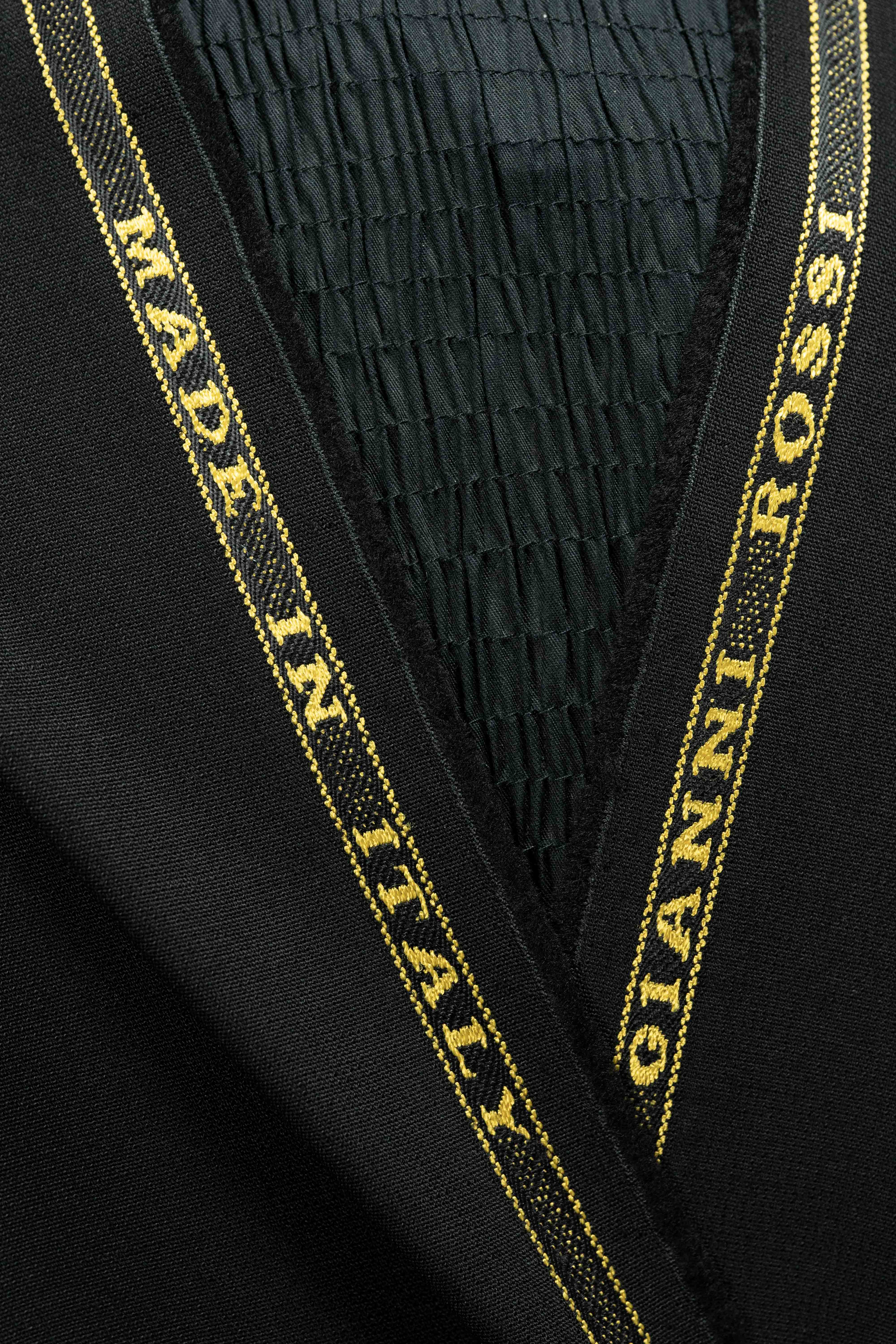 Italy Black Heavy High Twist SuitFabric (V23731)-3.7m - Yoo's Club